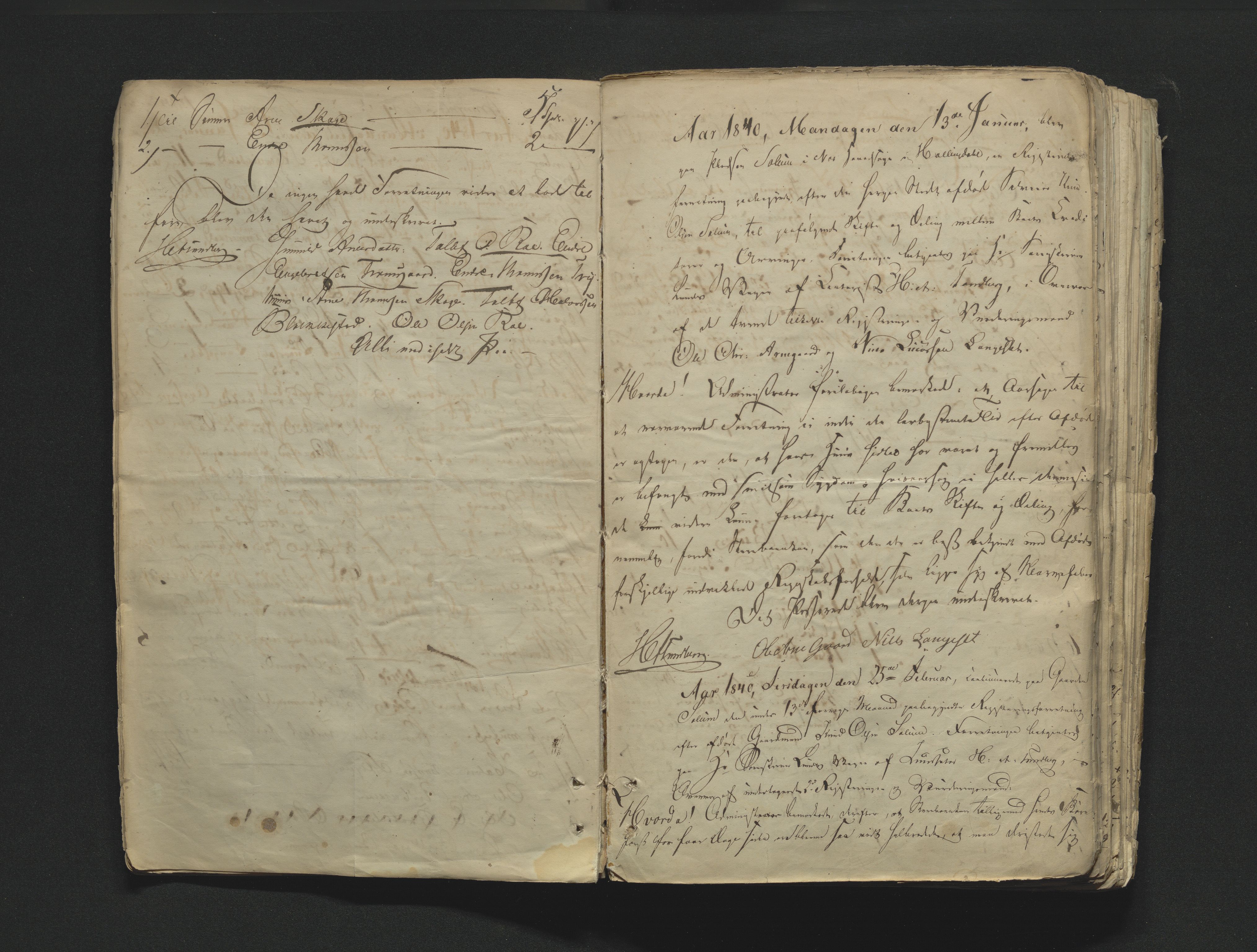 Hallingdal sorenskriveri, AV/SAKO-A-121/H/Hb/Hbb/Hbba/L0013: Skifteregistreringsprotokoll, Sorenskriveriet, 1840