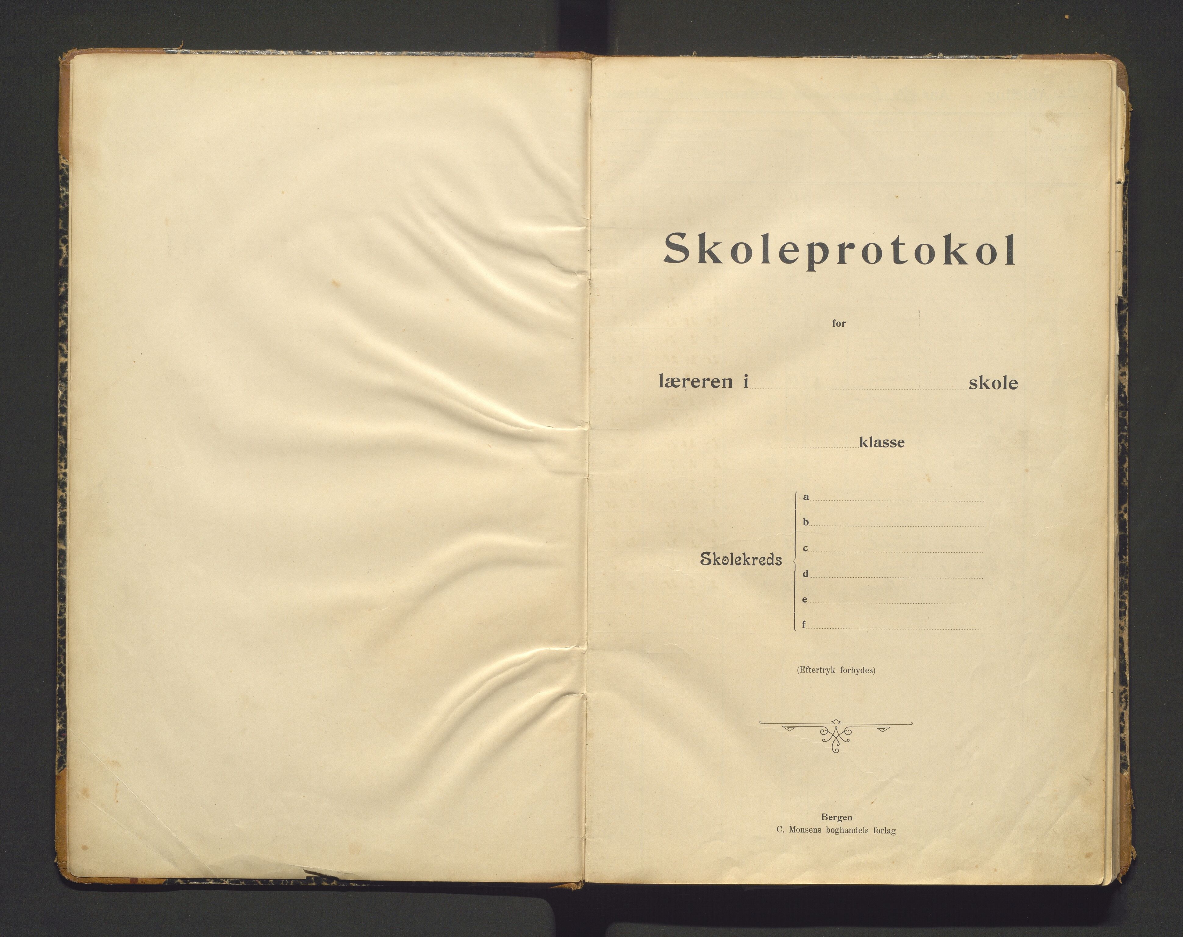 Hamre kommune. Barneskulane, IKAH/1254-231/F/Fb/L0002: Skuleprotokoll for læraren i Gjervik- Isdal krins, 1903-1947