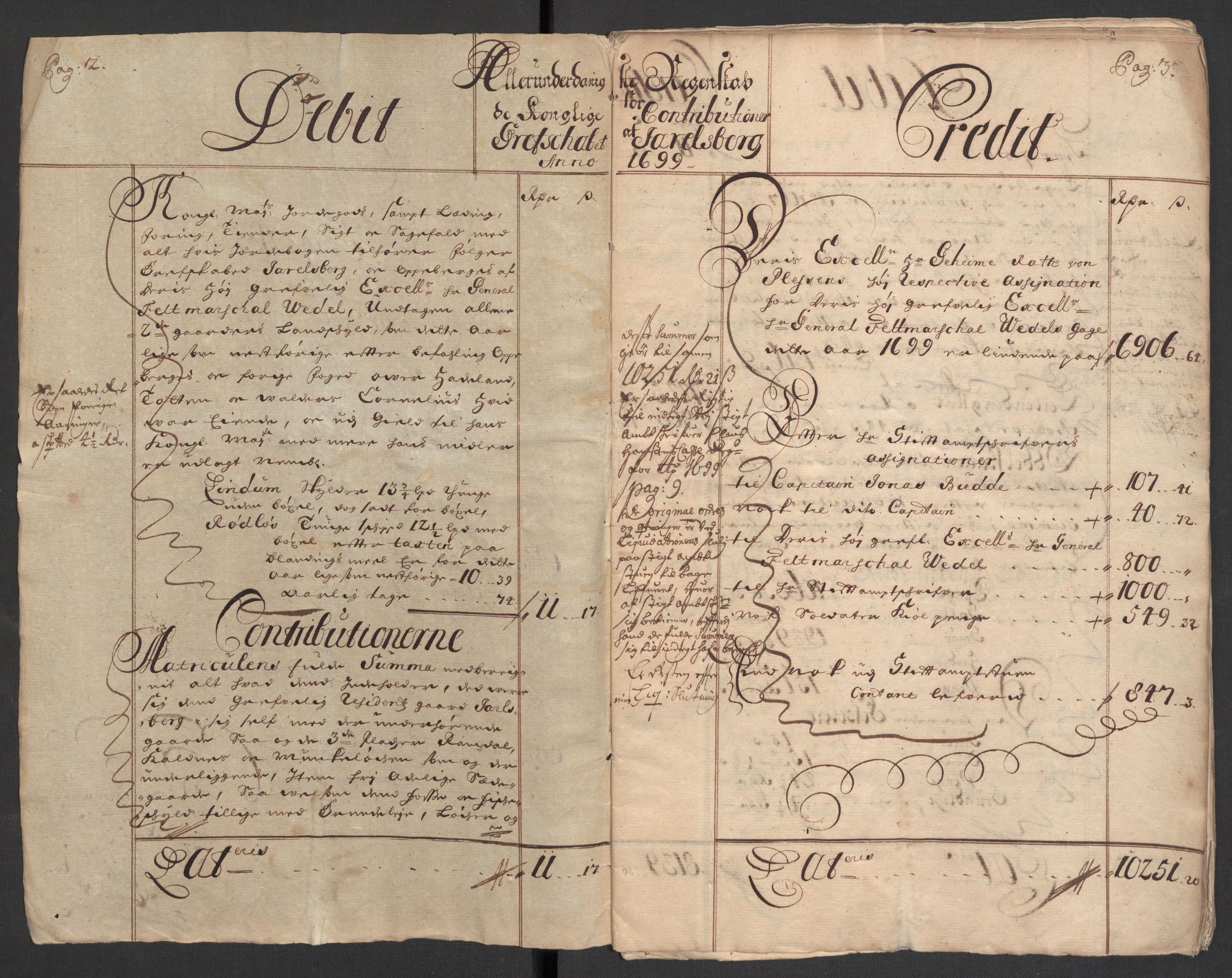 Rentekammeret inntil 1814, Reviderte regnskaper, Fogderegnskap, RA/EA-4092/R32/L1868: Fogderegnskap Jarlsberg grevskap, 1697-1699, s. 231