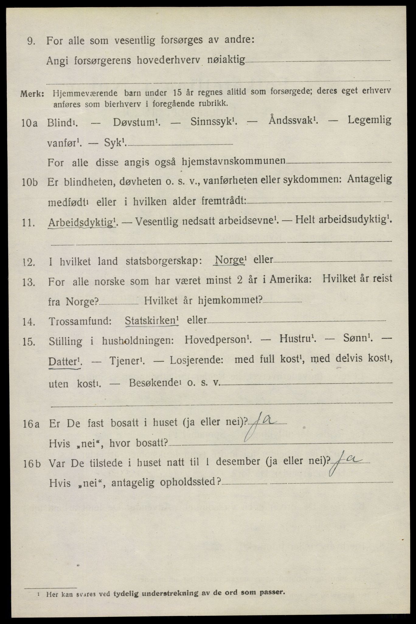 SAO, Folketelling 1920 for 0129 Degernes herred, 1920, s. 871