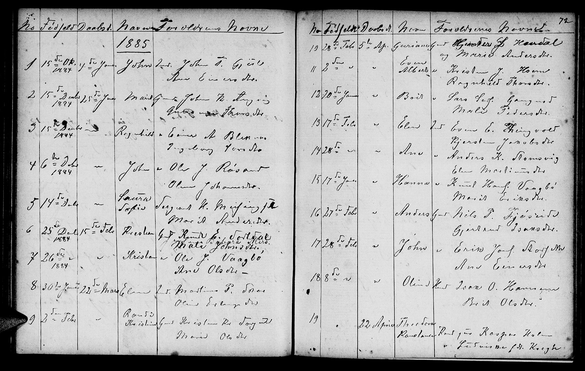 Ministerialprotokoller, klokkerbøker og fødselsregistre - Møre og Romsdal, SAT/A-1454/586/L0991: Klokkerbok nr. 586C02, 1862-1892, s. 72