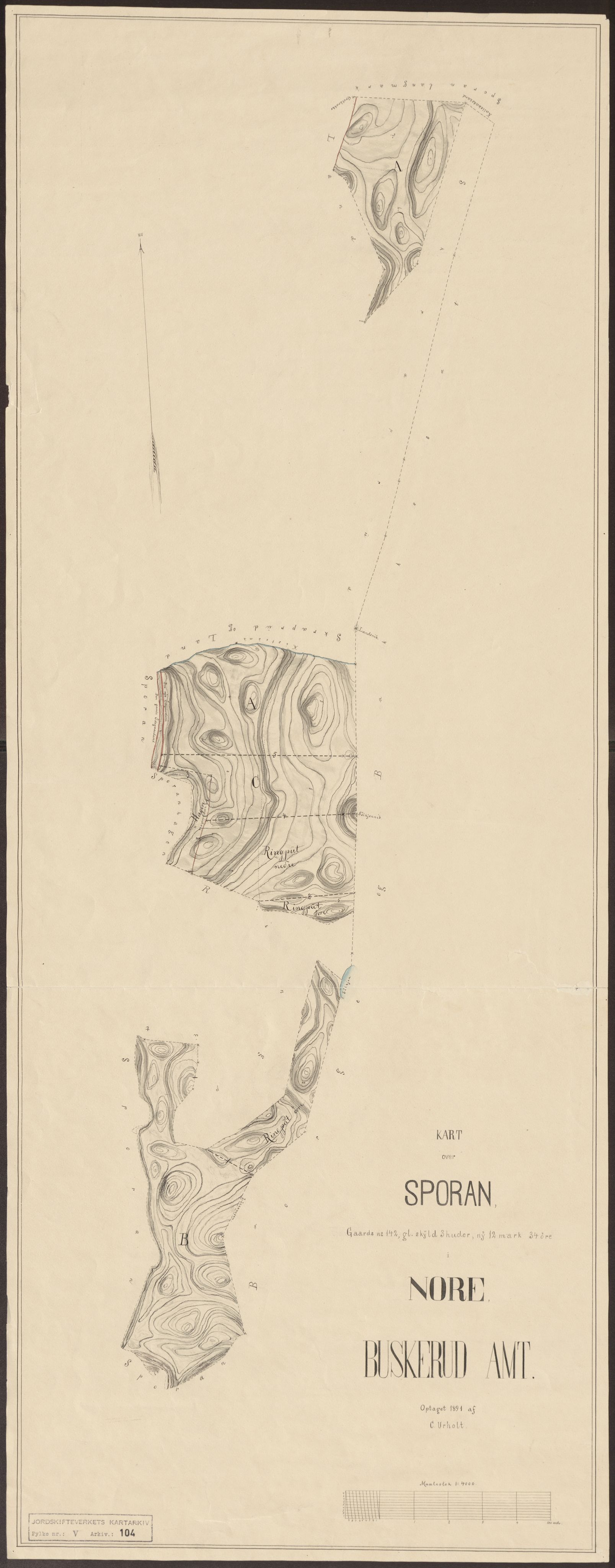 Jordskifteverkets kartarkiv, AV/RA-S-3929/T, 1859-1988, s. 165