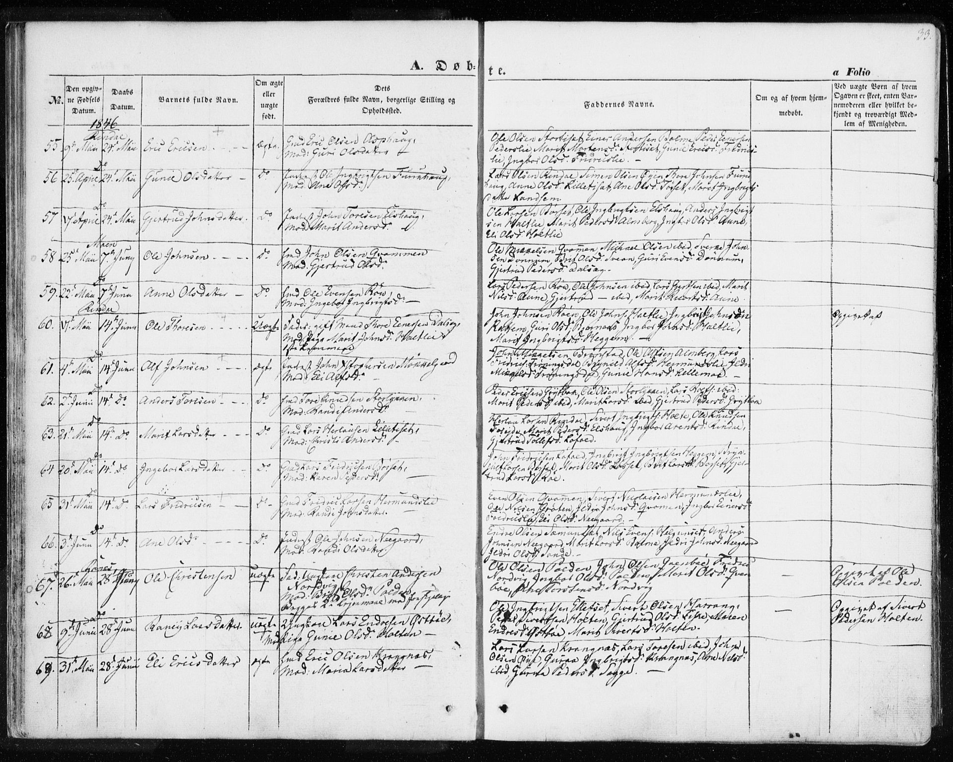 Ministerialprotokoller, klokkerbøker og fødselsregistre - Møre og Romsdal, AV/SAT-A-1454/595/L1043: Ministerialbok nr. 595A05, 1843-1851, s. 33