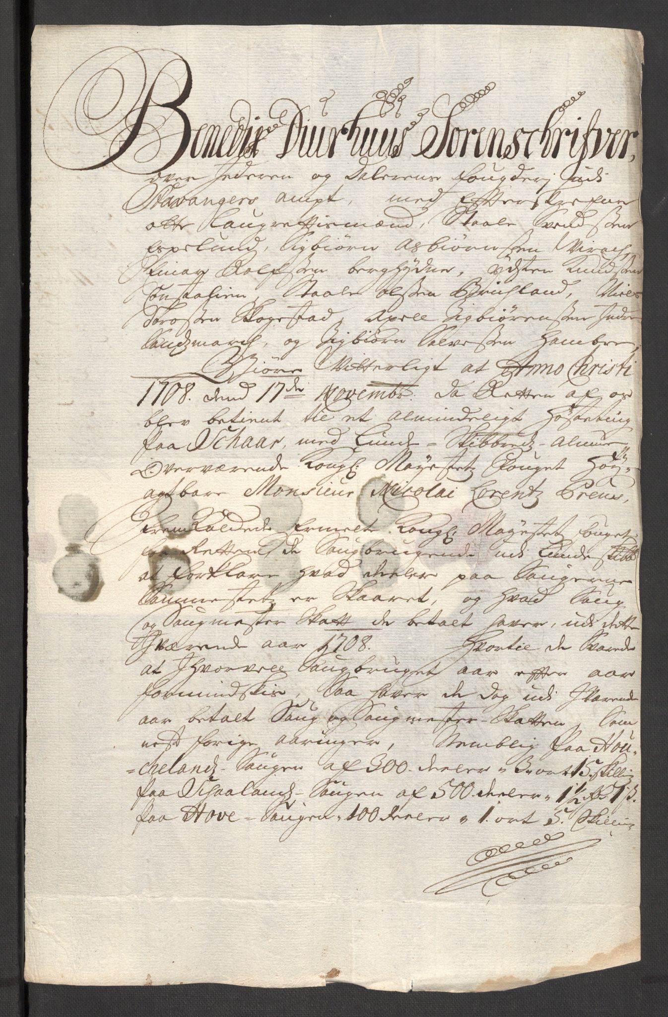 Rentekammeret inntil 1814, Reviderte regnskaper, Fogderegnskap, RA/EA-4092/R46/L2733: Fogderegnskap Jæren og Dalane, 1705-1708, s. 365