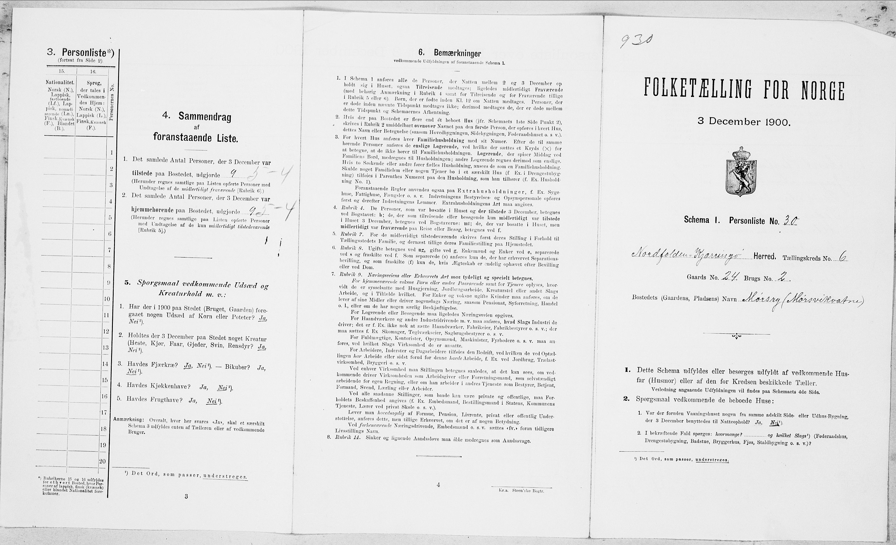 SAT, Folketelling 1900 for 1846 Nordfold-Kjerringøy herred, 1900, s. 628