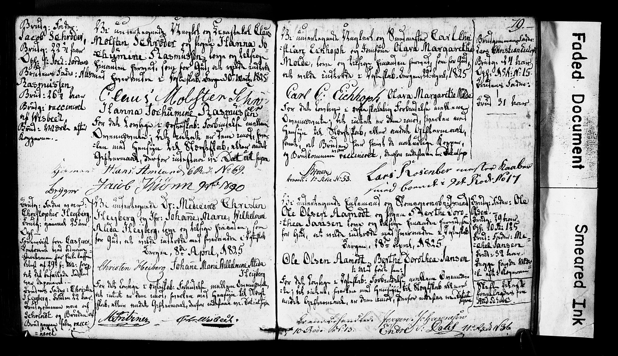 Domkirken sokneprestembete, SAB/A-74801: Forlovererklæringer nr. II.5.2, 1820-1832, s. 79
