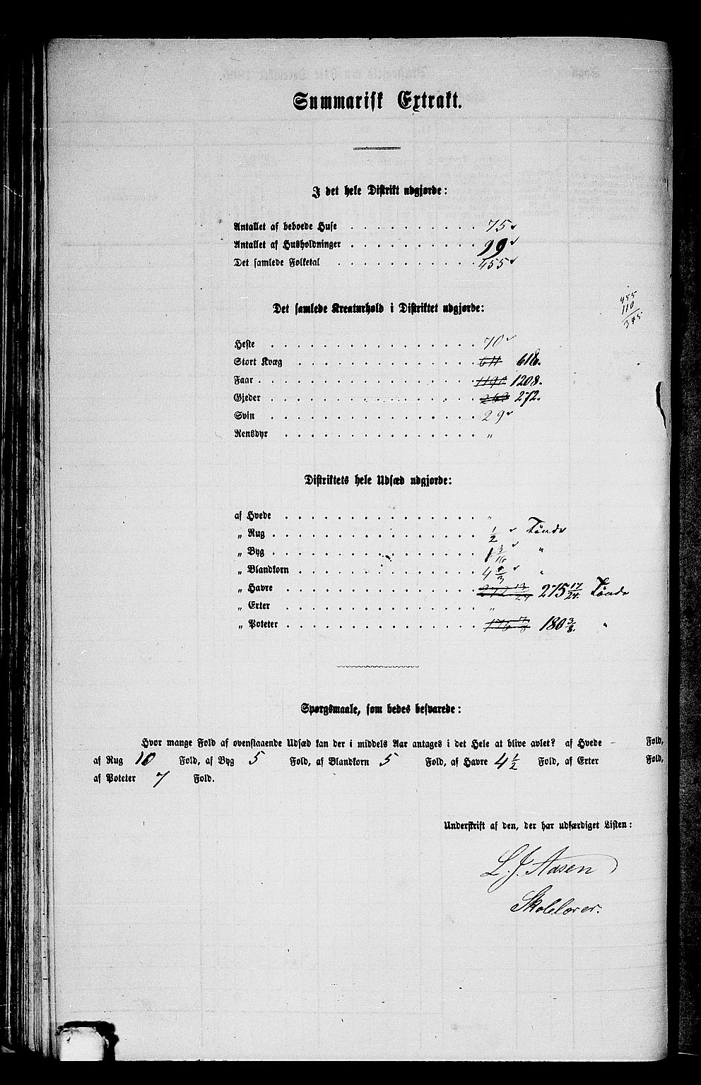 RA, Folketelling 1865 for 1432P Førde prestegjeld, 1865, s. 52