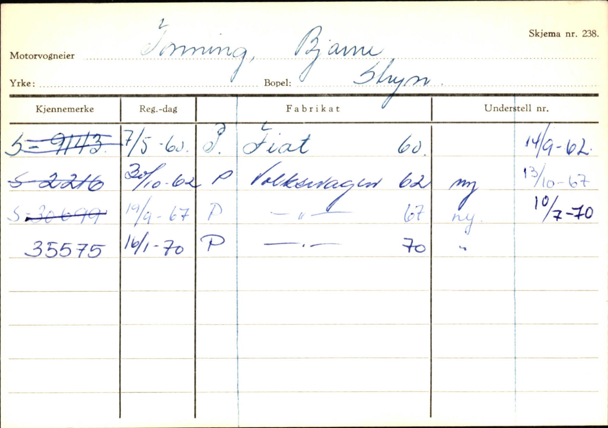 Statens vegvesen, Sogn og Fjordane vegkontor, AV/SAB-A-5301/4/F/L0131: Eigarregister Høyanger P-Å. Stryn S-Å, 1945-1975, s. 1990