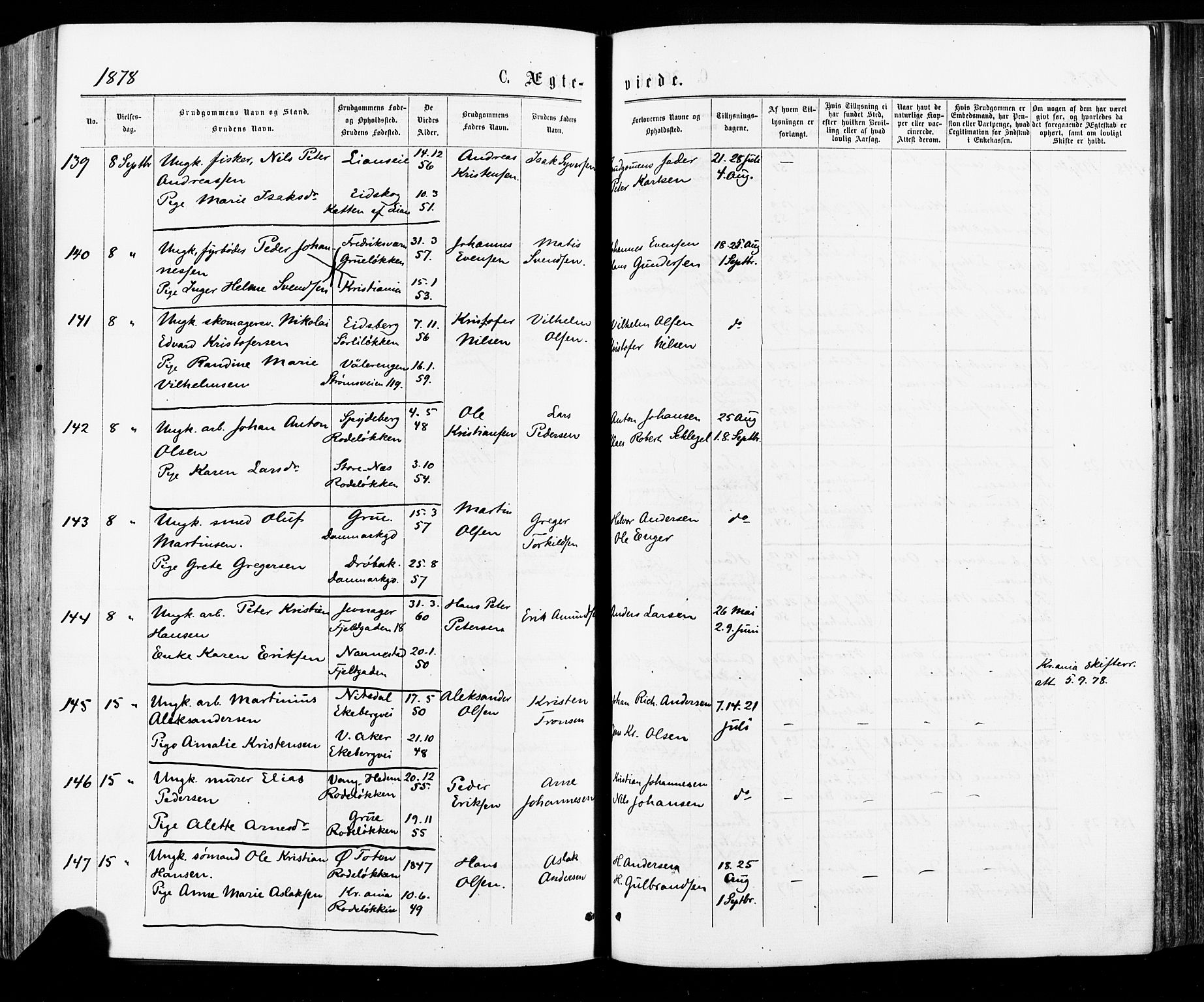 Østre Aker prestekontor Kirkebøker, AV/SAO-A-10840/F/Fa/L0004: Ministerialbok nr. I 4, 1876-1889