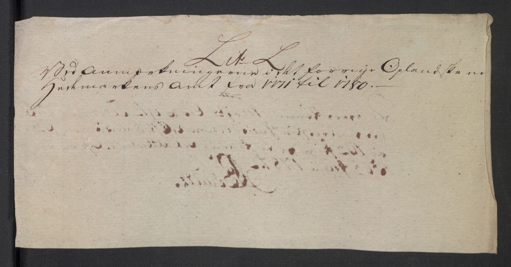 Rentekammeret inntil 1814, Reviderte regnskaper, Mindre regnskaper, RA/EA-4068/Rb/L0014: Opplands amt, 1771-1779, s. 617