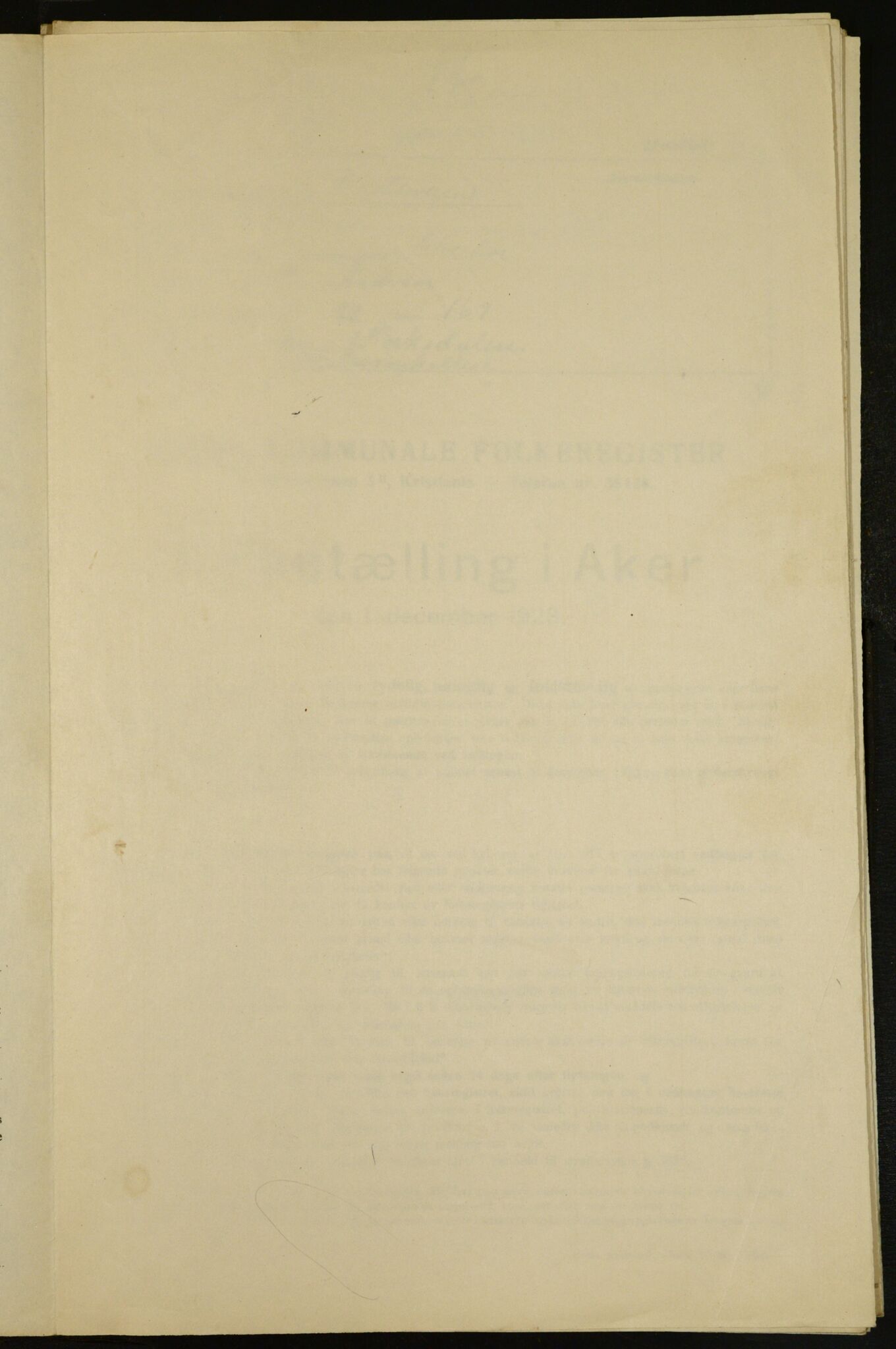 , Kommunal folketelling 1.12.1923 for Aker, 1923, s. 7254