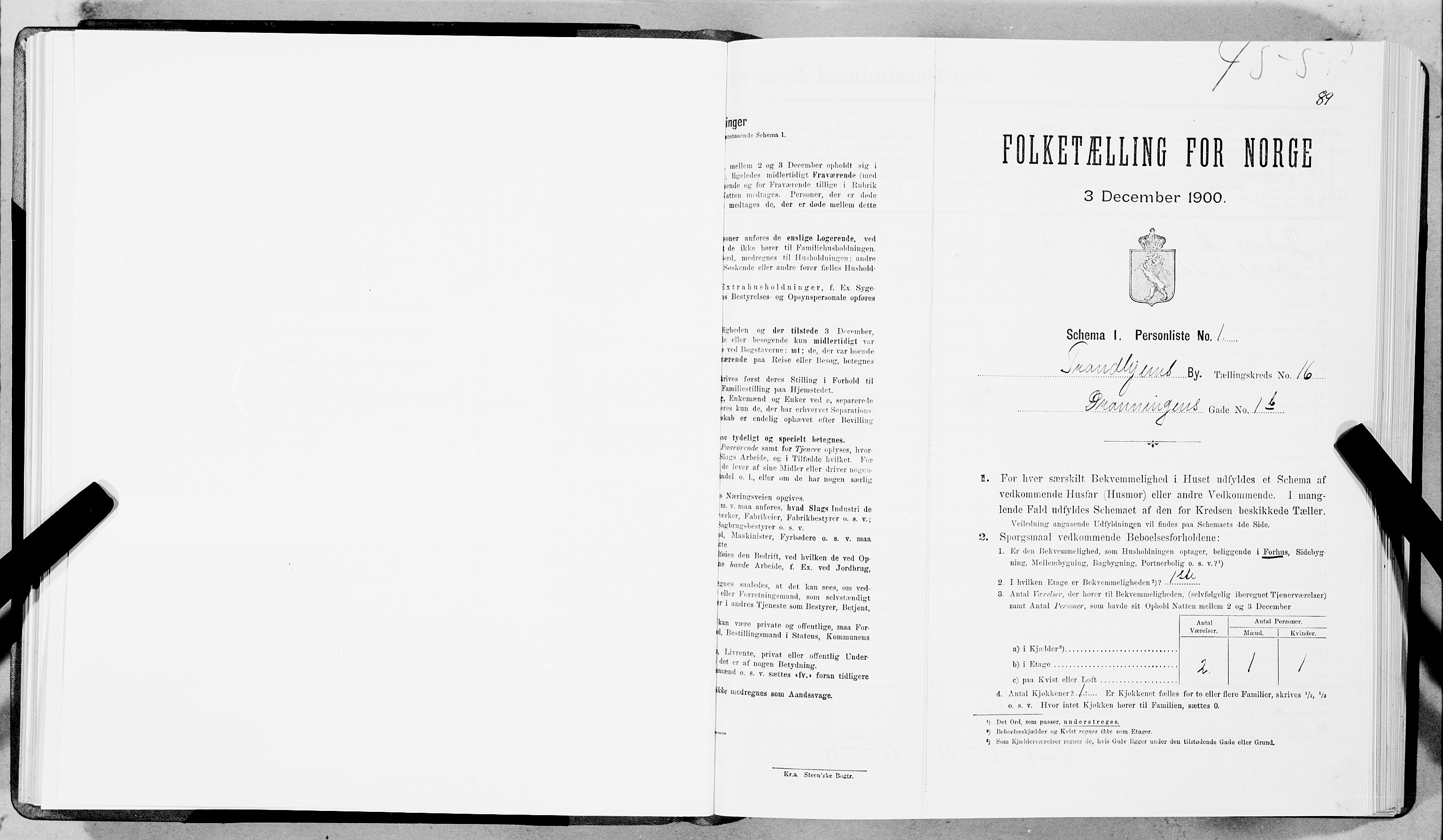 SAT, Folketelling 1900 for 1601 Trondheim kjøpstad, 1900, s. 2628