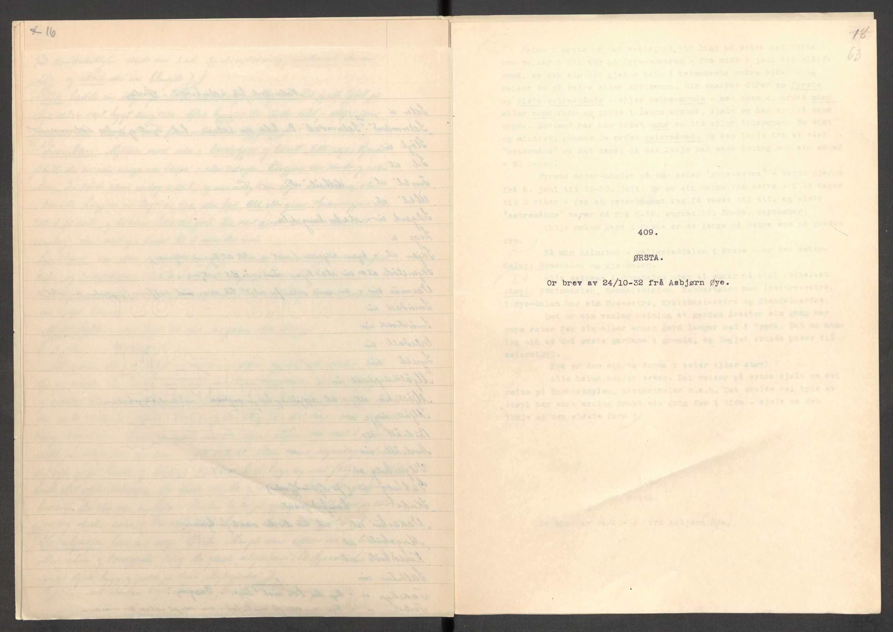 Instituttet for sammenlignende kulturforskning, AV/RA-PA-0424/F/Fc/L0012/0002: Eske B12: / Møre og Romsdal (perm XXXII), 1934-1936, s. 63