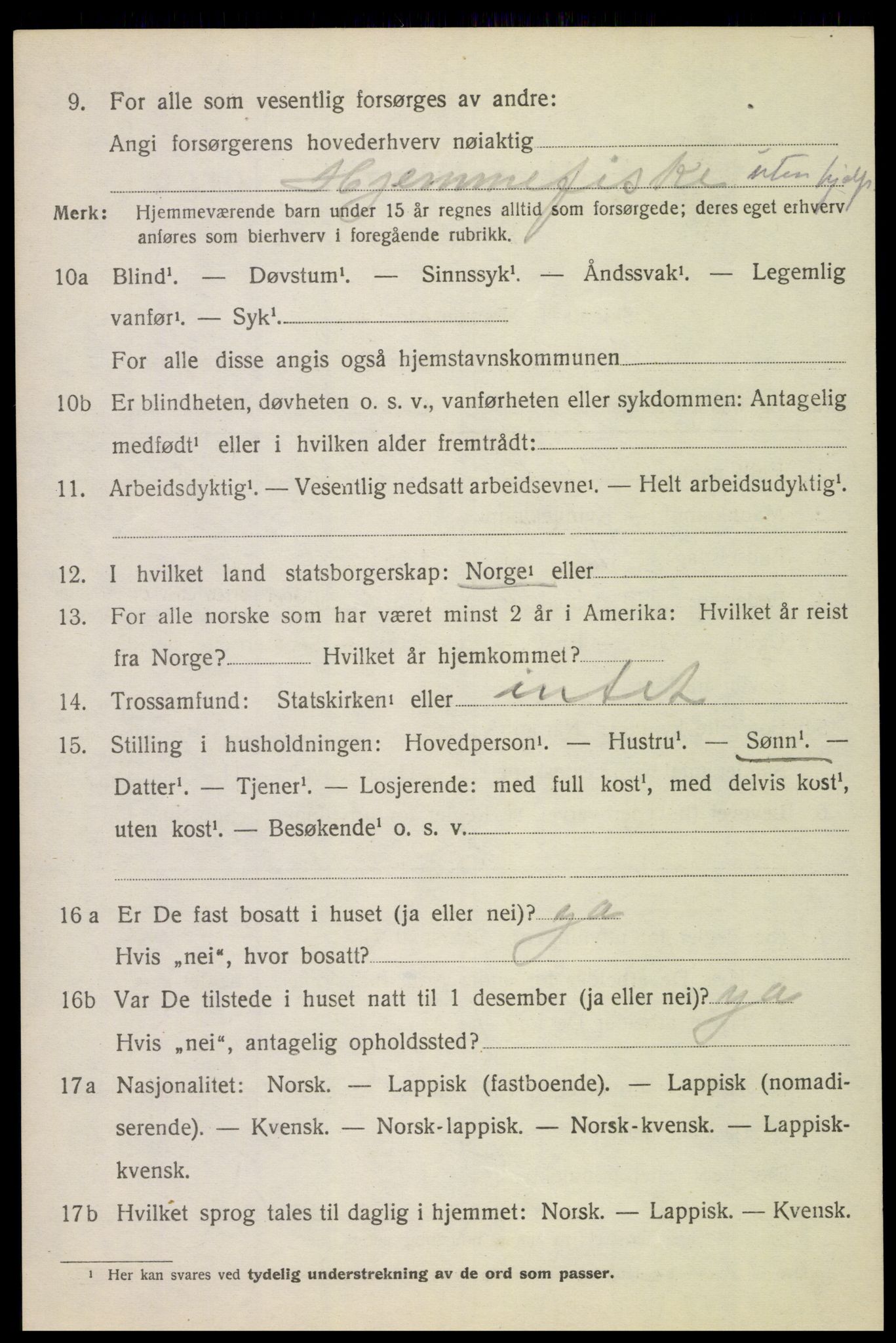 SAT, Folketelling 1920 for 1866 Hadsel herred, 1920, s. 5253