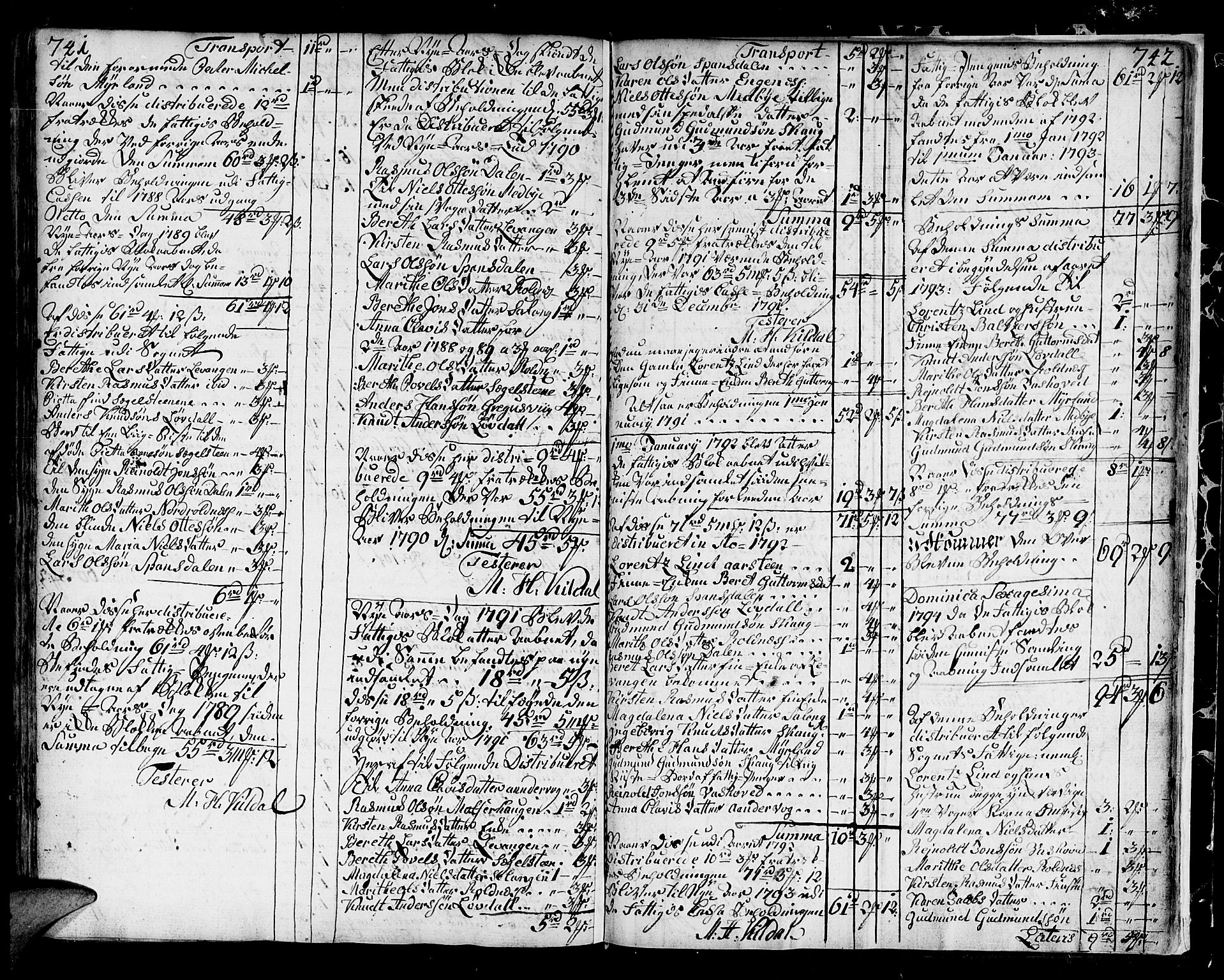 Ibestad sokneprestembete, AV/SATØ-S-0077/H/Ha/Haa/L0003kirke: Ministerialbok nr. 3, 1776-1801, s. 741-742