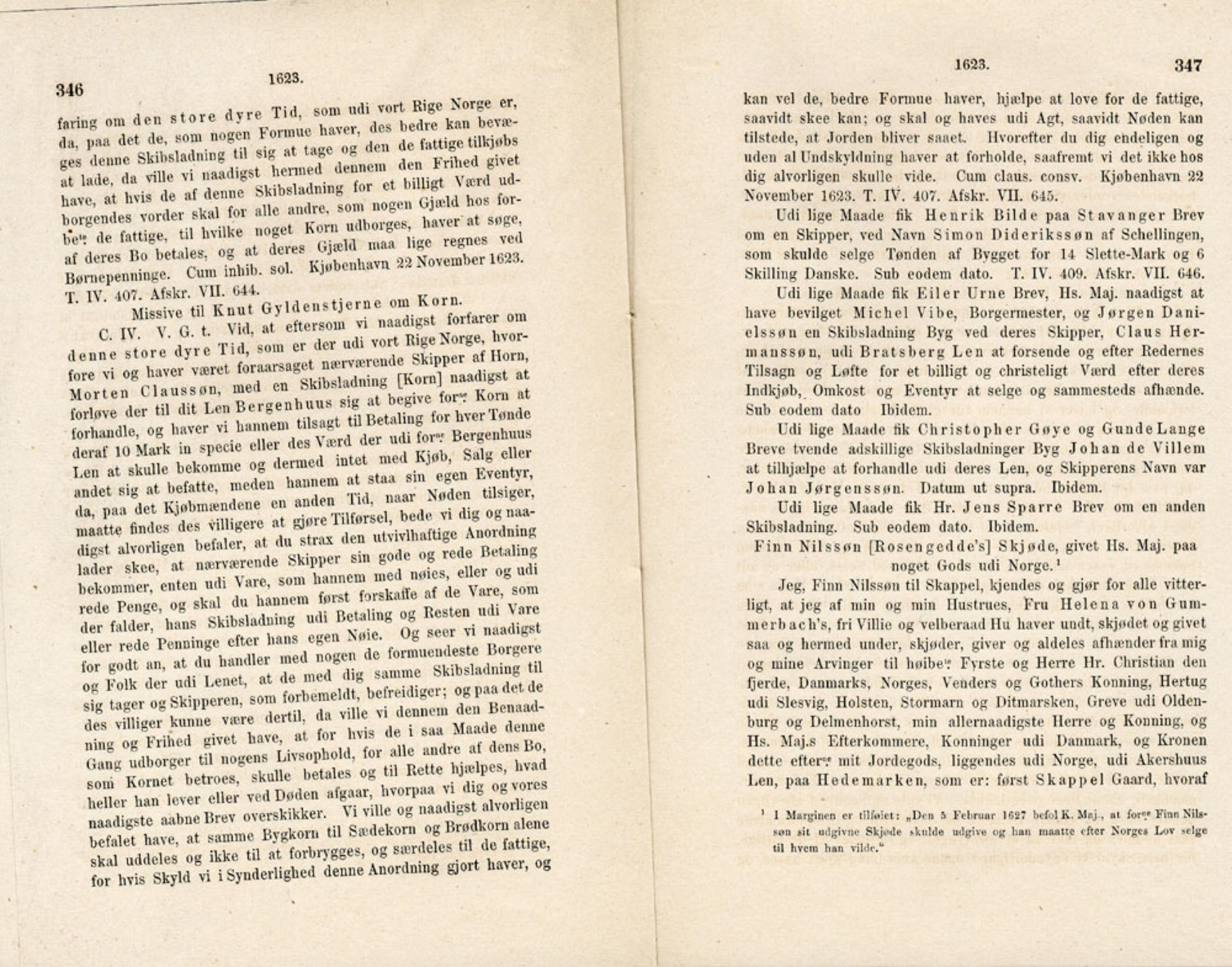 Publikasjoner utgitt av Det Norske Historiske Kildeskriftfond, PUBL/-/-/-: Norske Rigs-Registranter, bind 5, 1619-1627, s. 346-347