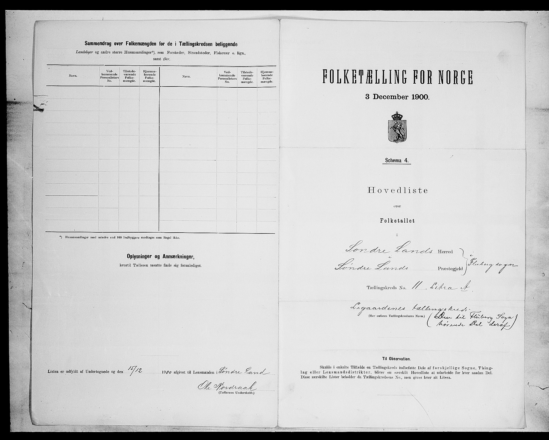 SAH, Folketelling 1900 for 0536 Søndre Land herred, 1900, s. 49