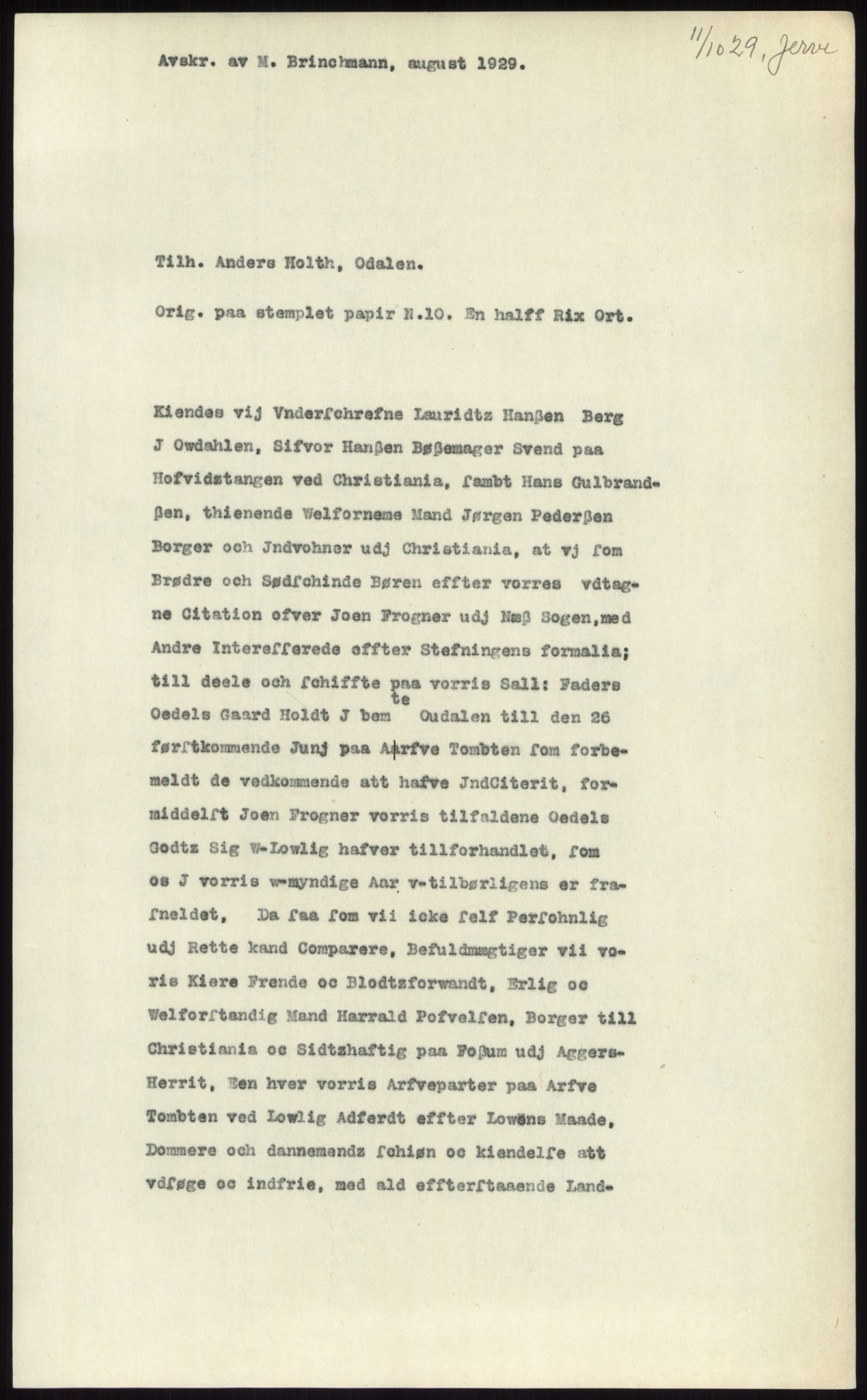 Samlinger til kildeutgivelse, Diplomavskriftsamlingen, AV/RA-EA-4053/H/Ha, s. 1449