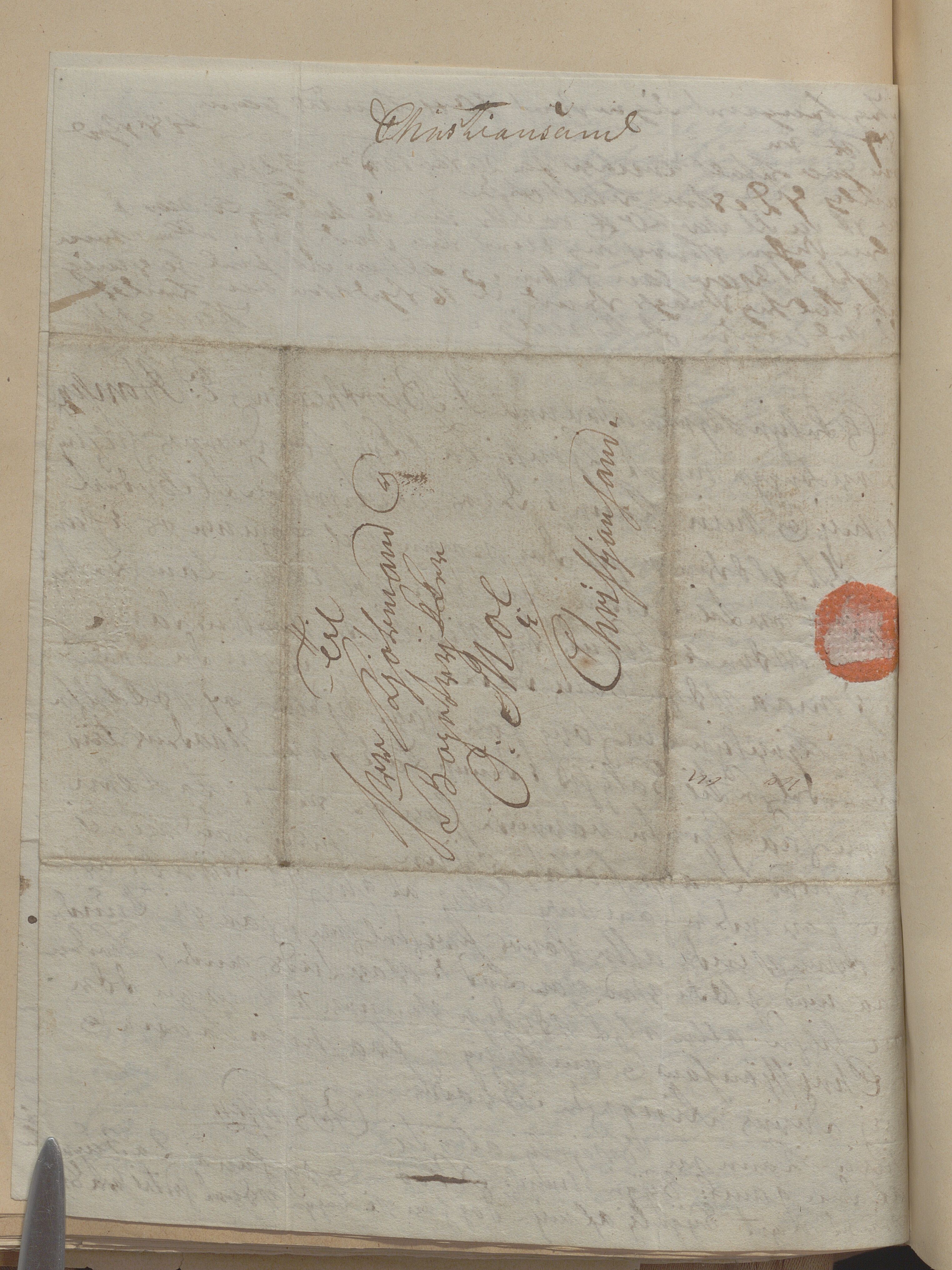 Heggtveitsamlingen, TMF/A-1007/H/L0050: Innbundne brev, Ms A, med innlagt registratur. , 1800-1850