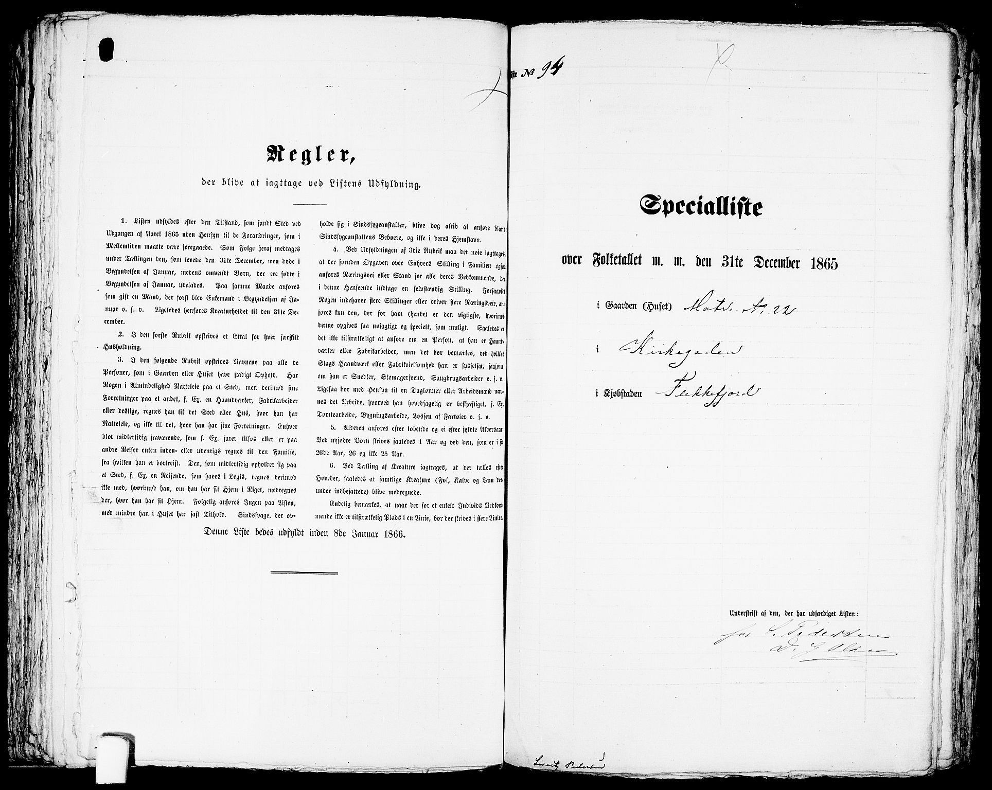 RA, Folketelling 1865 for 1004B Flekkefjord prestegjeld, Flekkefjord kjøpstad, 1865, s. 194