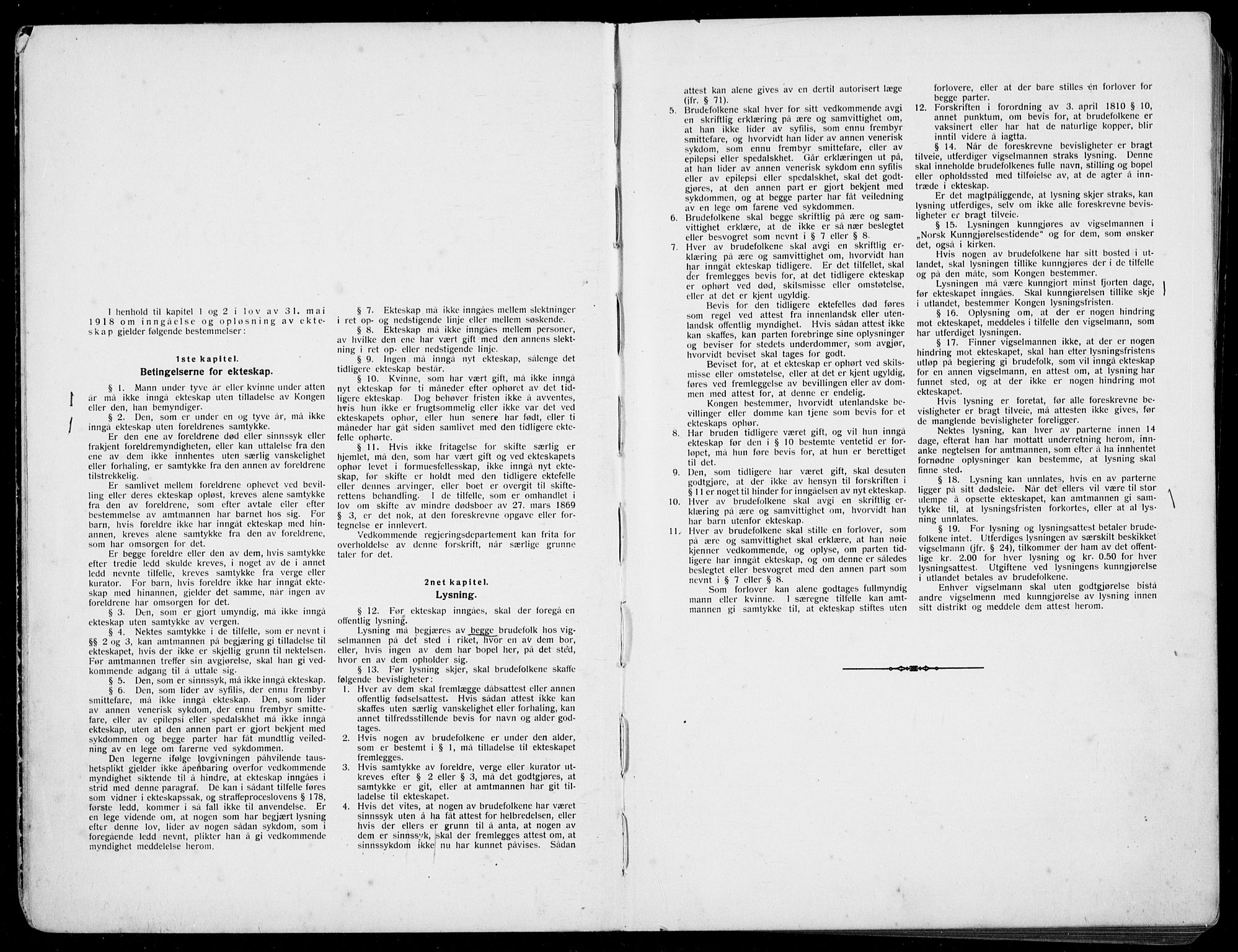 Horten kirkebøker, AV/SAKO-A-348/H/Ha/L0006: Lysningsprotokoll nr. 6, 1920-1934