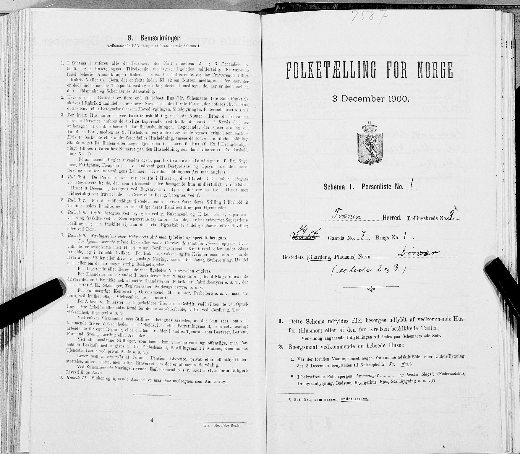 SAT, Folketelling 1900 for 1835 Træna herred, 1900, s. 220