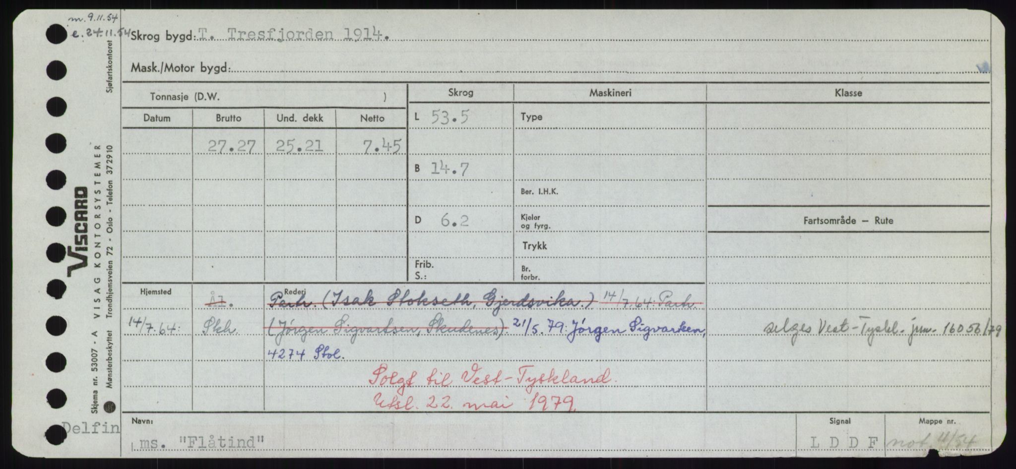 Sjøfartsdirektoratet med forløpere, Skipsmålingen, AV/RA-S-1627/H/Hd/L0011: Fartøy, Fla-Får, s. 101