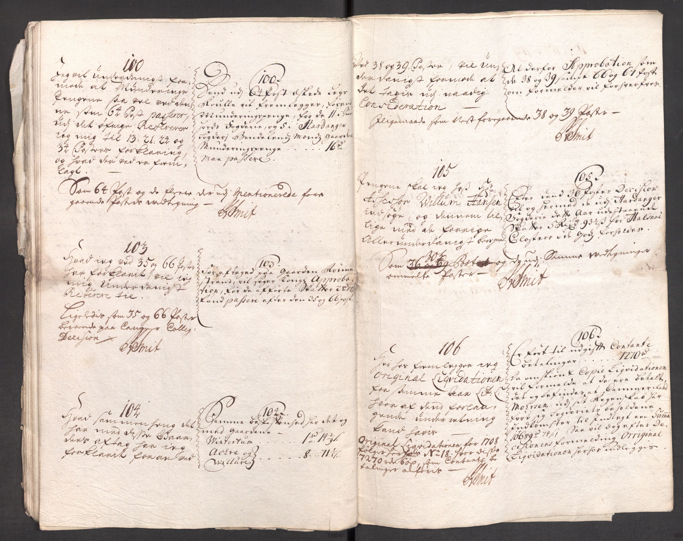 Rentekammeret inntil 1814, Reviderte regnskaper, Fogderegnskap, AV/RA-EA-4092/R48/L2985: Fogderegnskap Sunnhordland og Hardanger, 1708, s. 615