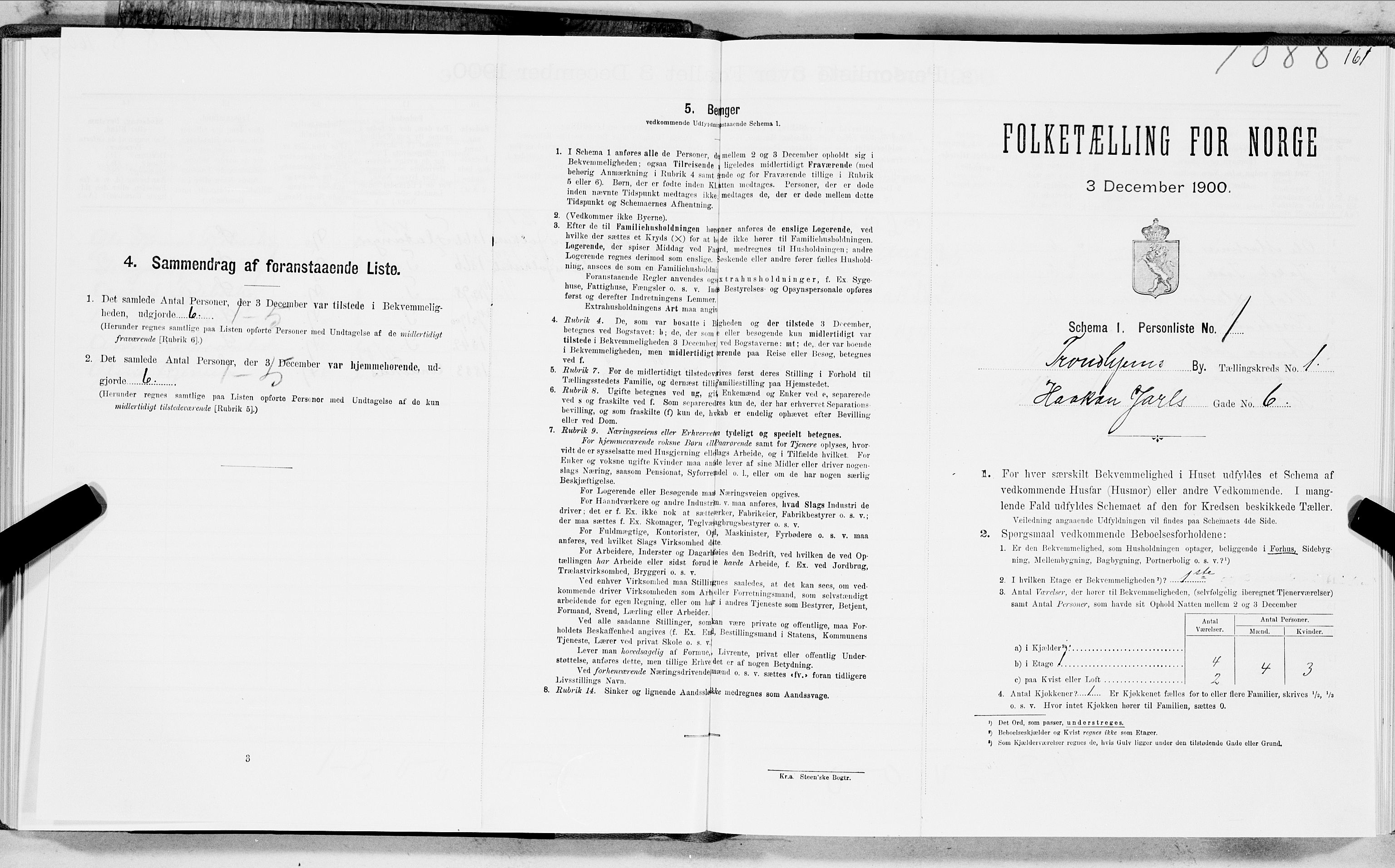SAT, Folketelling 1900 for 1601 Trondheim kjøpstad, 1900, s. 333
