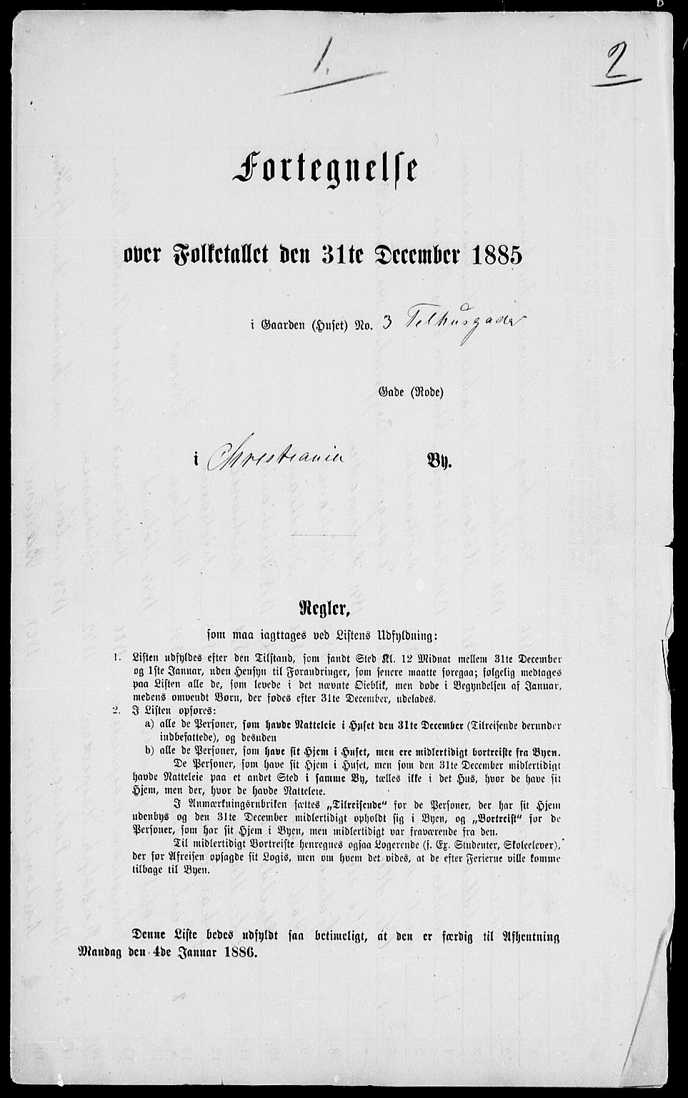 RA, Folketelling 1885 for 0301 Kristiania kjøpstad, 1885, s. 4602