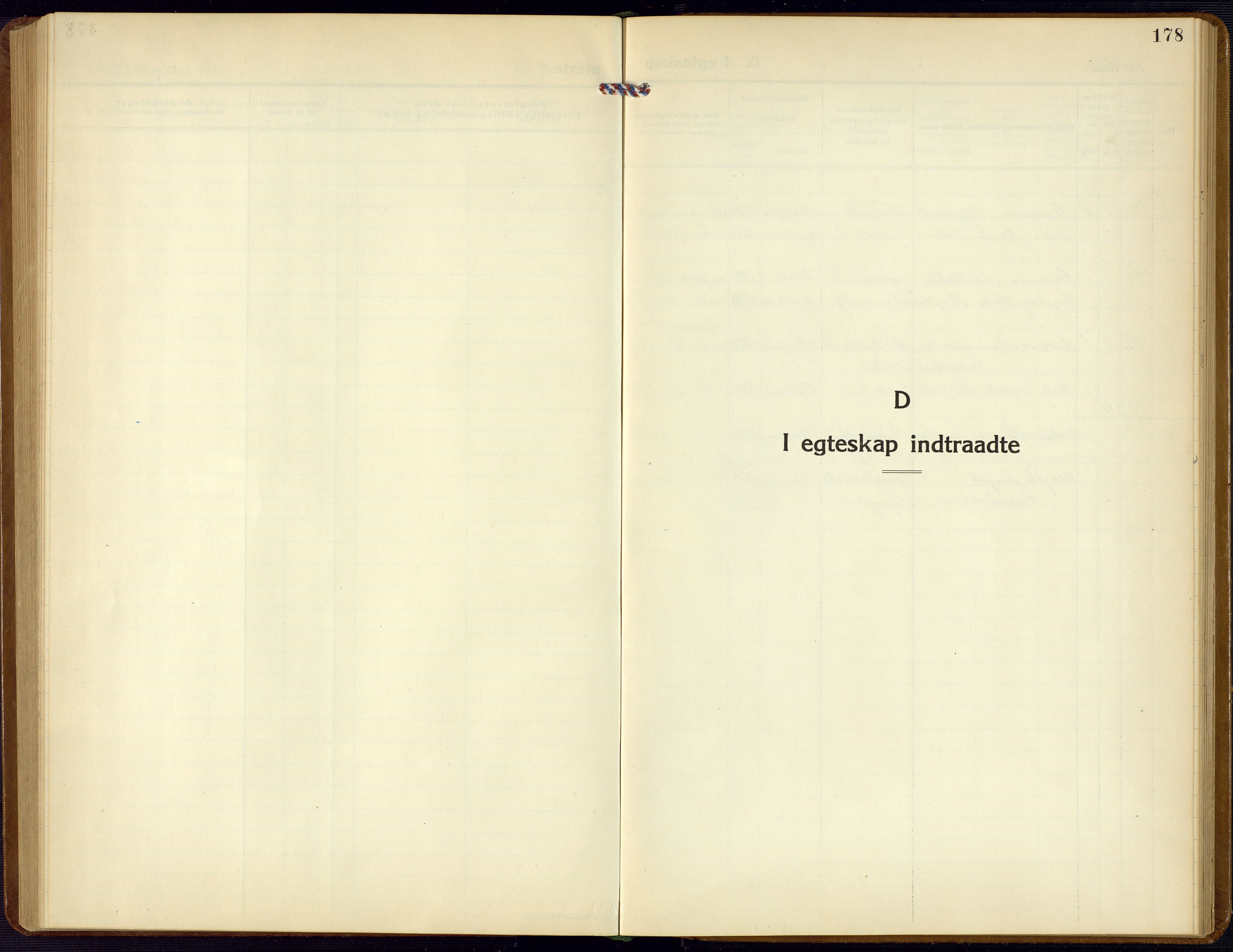 Bjelland sokneprestkontor, AV/SAK-1111-0005/F/Fb/Fba/L0006: Klokkerbok nr. B 6, 1923-1956, s. 178