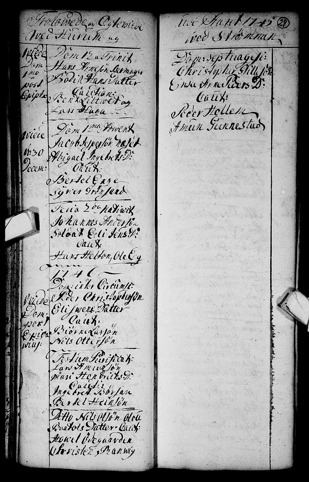 Hurum kirkebøker, SAKO/A-229/F/Fa/L0003: Ministerialbok nr. 3, 1733-1757, s. 29
