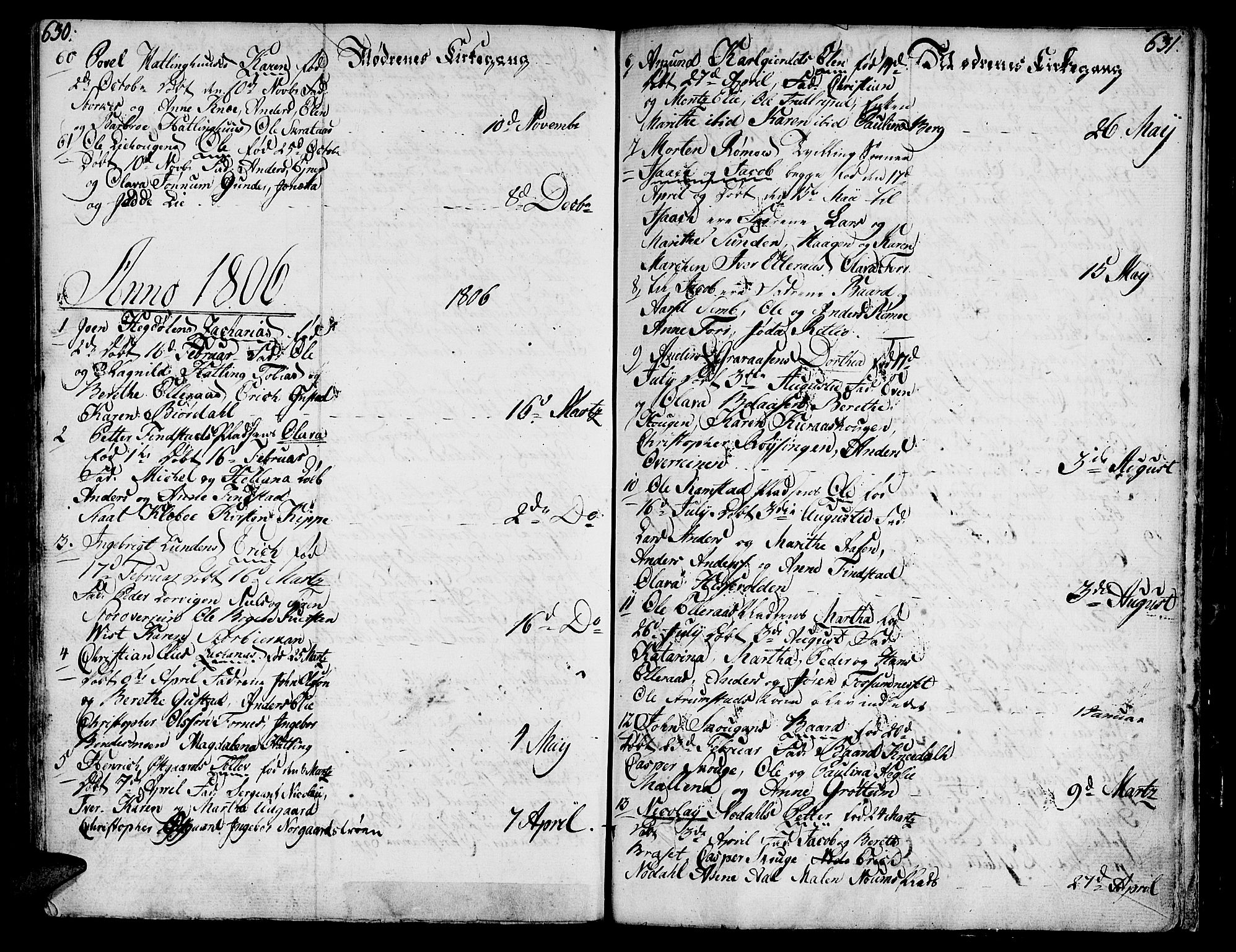 Ministerialprotokoller, klokkerbøker og fødselsregistre - Nord-Trøndelag, SAT/A-1458/746/L0440: Ministerialbok nr. 746A02, 1760-1815, s. 630-631
