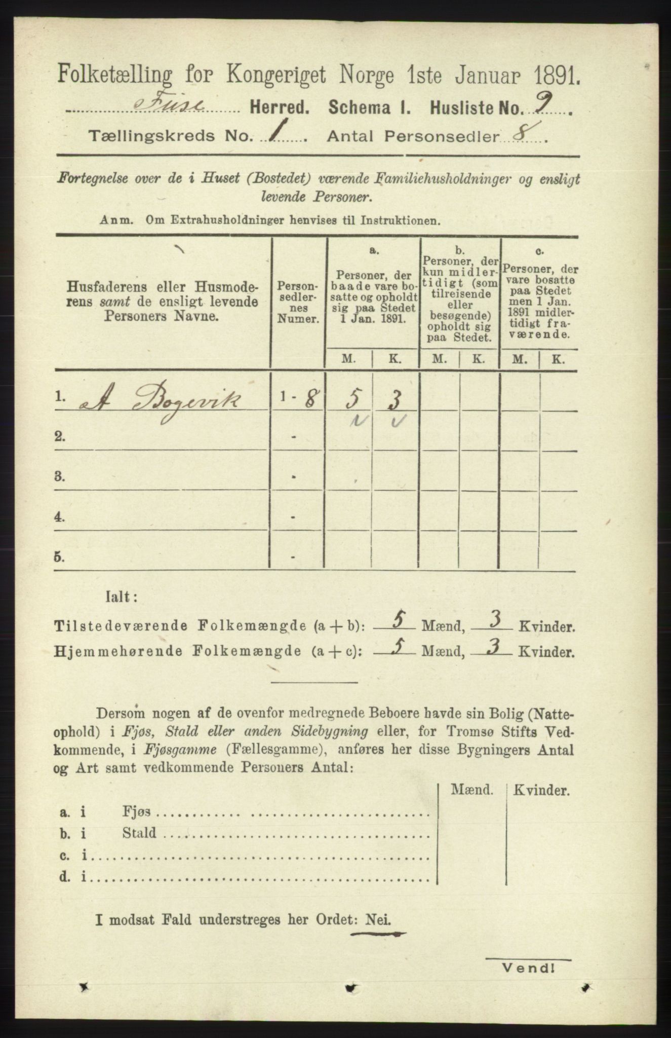 RA, Folketelling 1891 for 1241 Fusa herred, 1891, s. 50