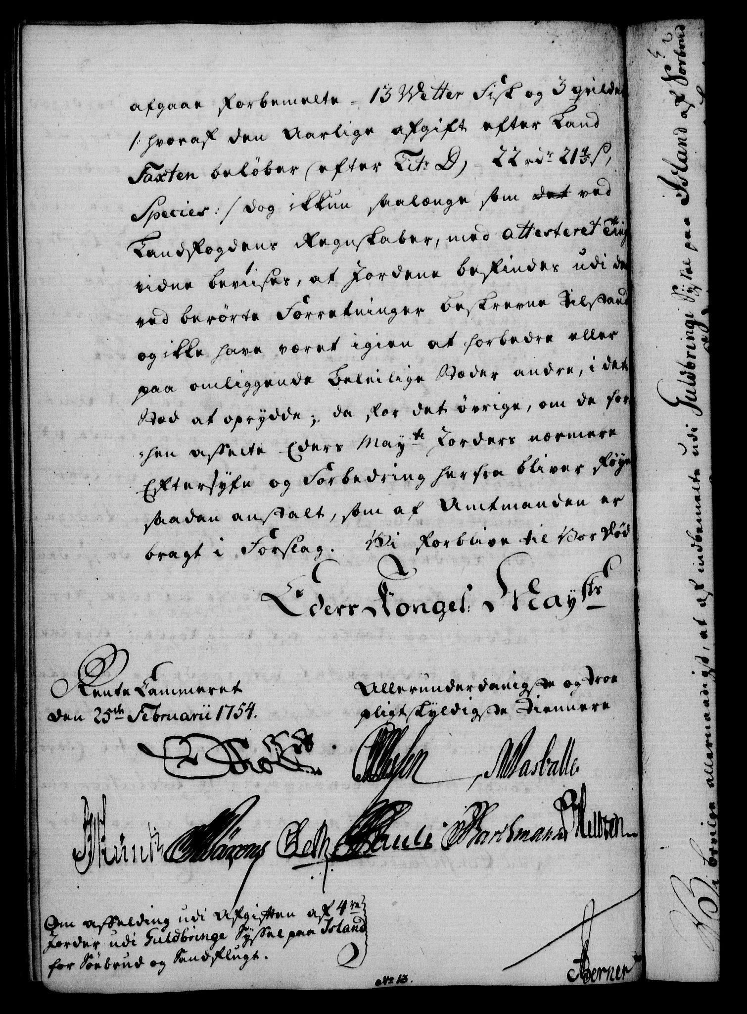 Rentekammeret, Kammerkanselliet, AV/RA-EA-3111/G/Gf/Gfa/L0036: Norsk relasjons- og resolusjonsprotokoll (merket RK 52.36), 1754, s. 192