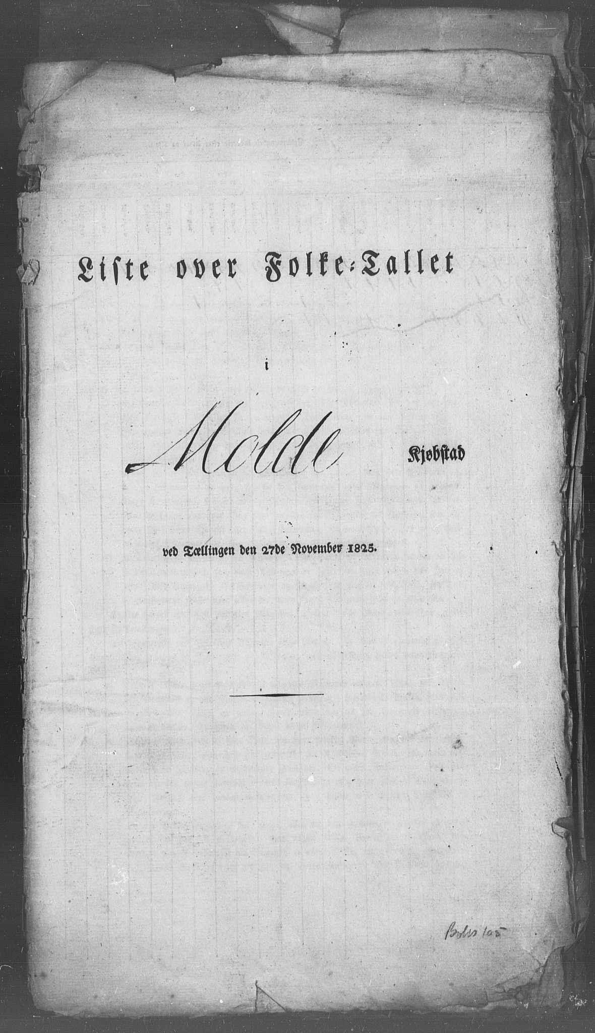 , Folketelling 1825 for 1502S1 Bolsøy prestegjeld, Molde sokn, 1825, s. 2