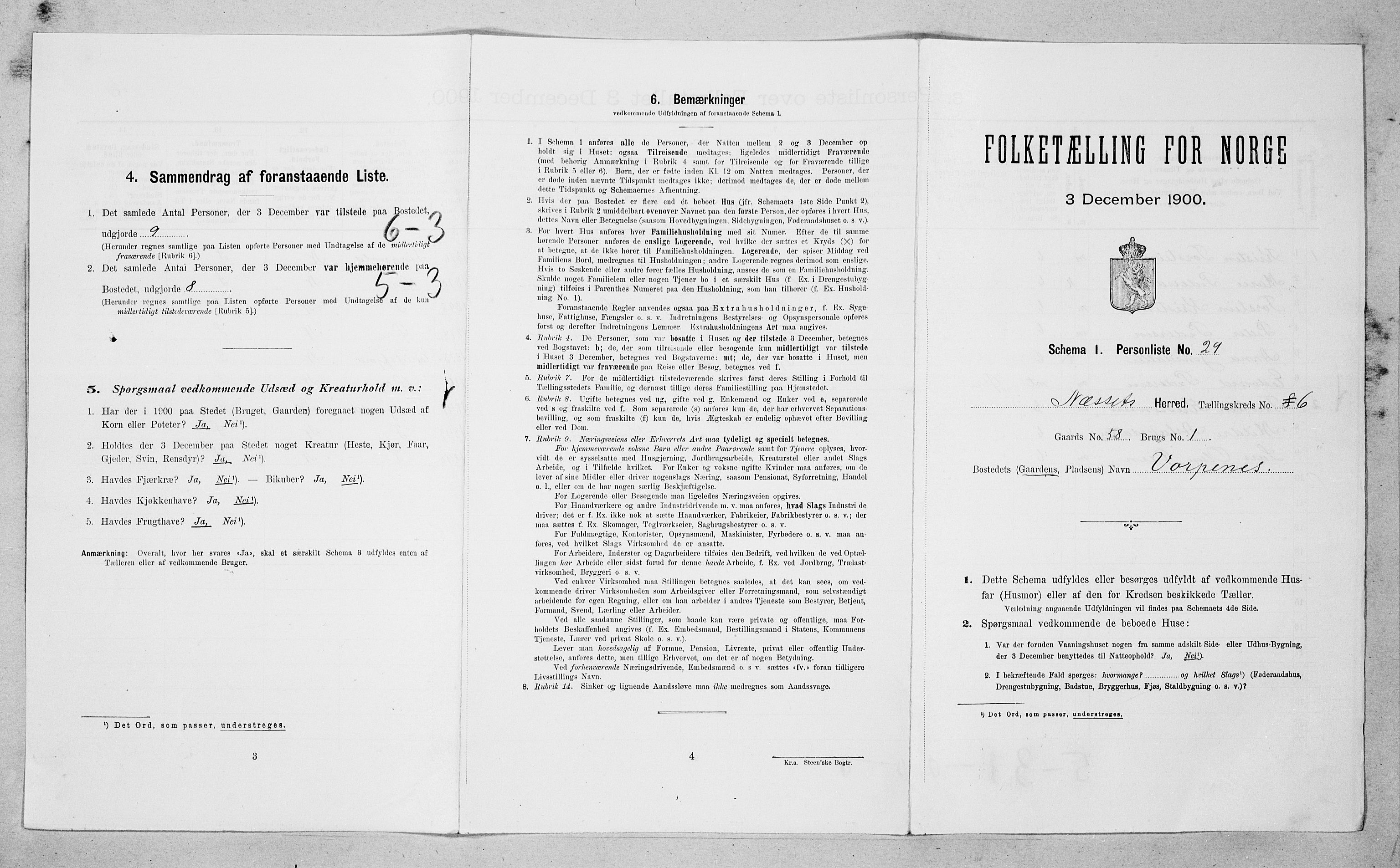 SAT, Folketelling 1900 for 1543 Nesset herred, 1900, s. 429