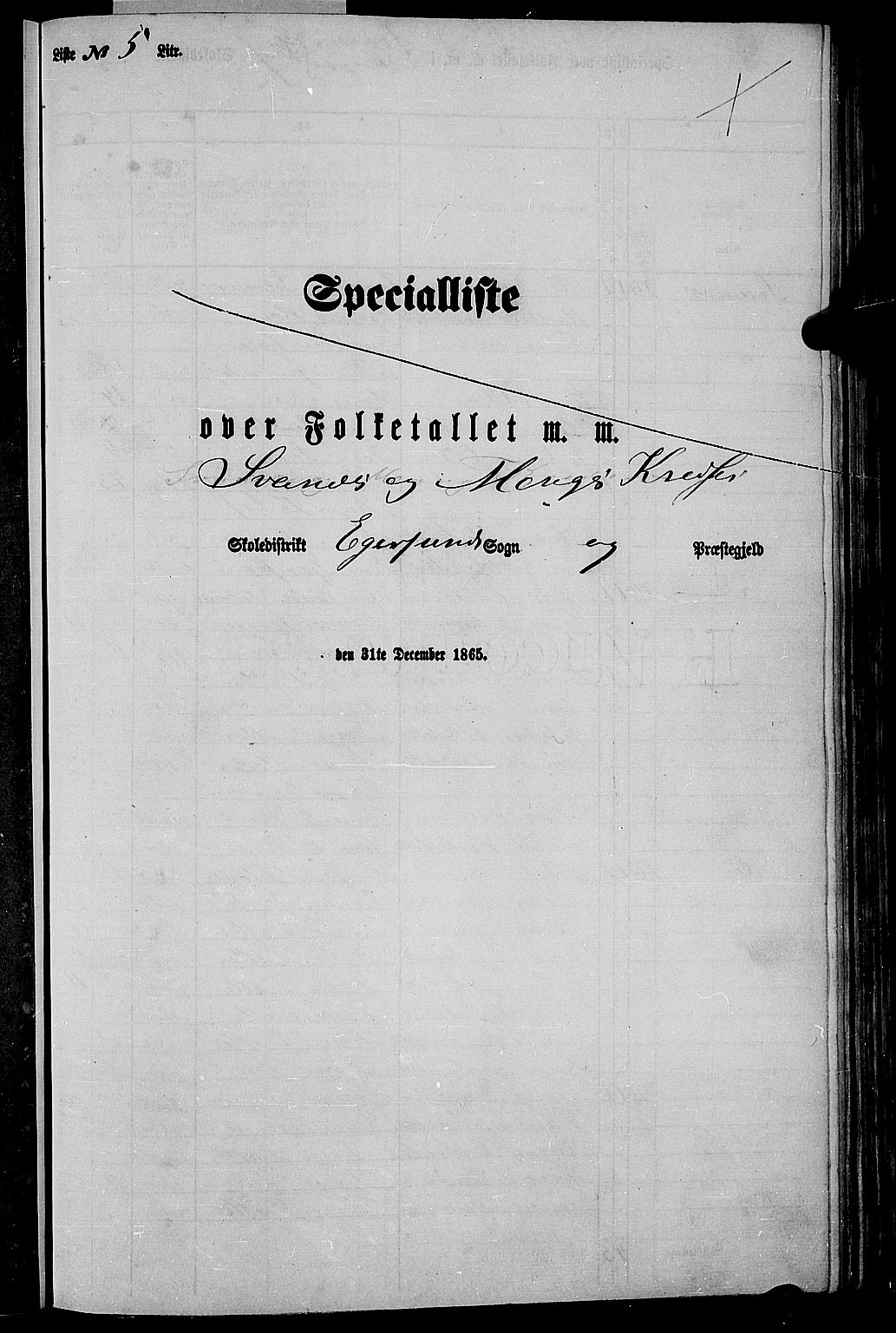 RA, Folketelling 1865 for 1116L Eigersund prestegjeld, Eigersund landsokn og Ogna sokn, 1865, s. 91
