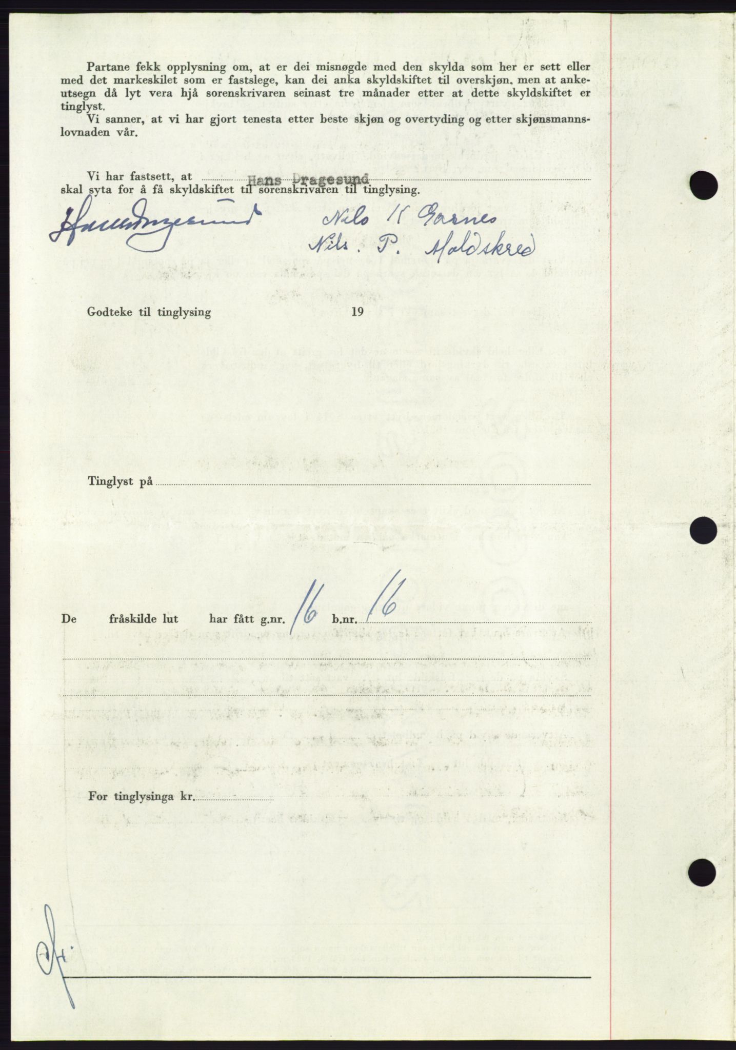 Søre Sunnmøre sorenskriveri, AV/SAT-A-4122/1/2/2C/L0086: Pantebok nr. 12A, 1949-1950, Dagboknr: 797/1950