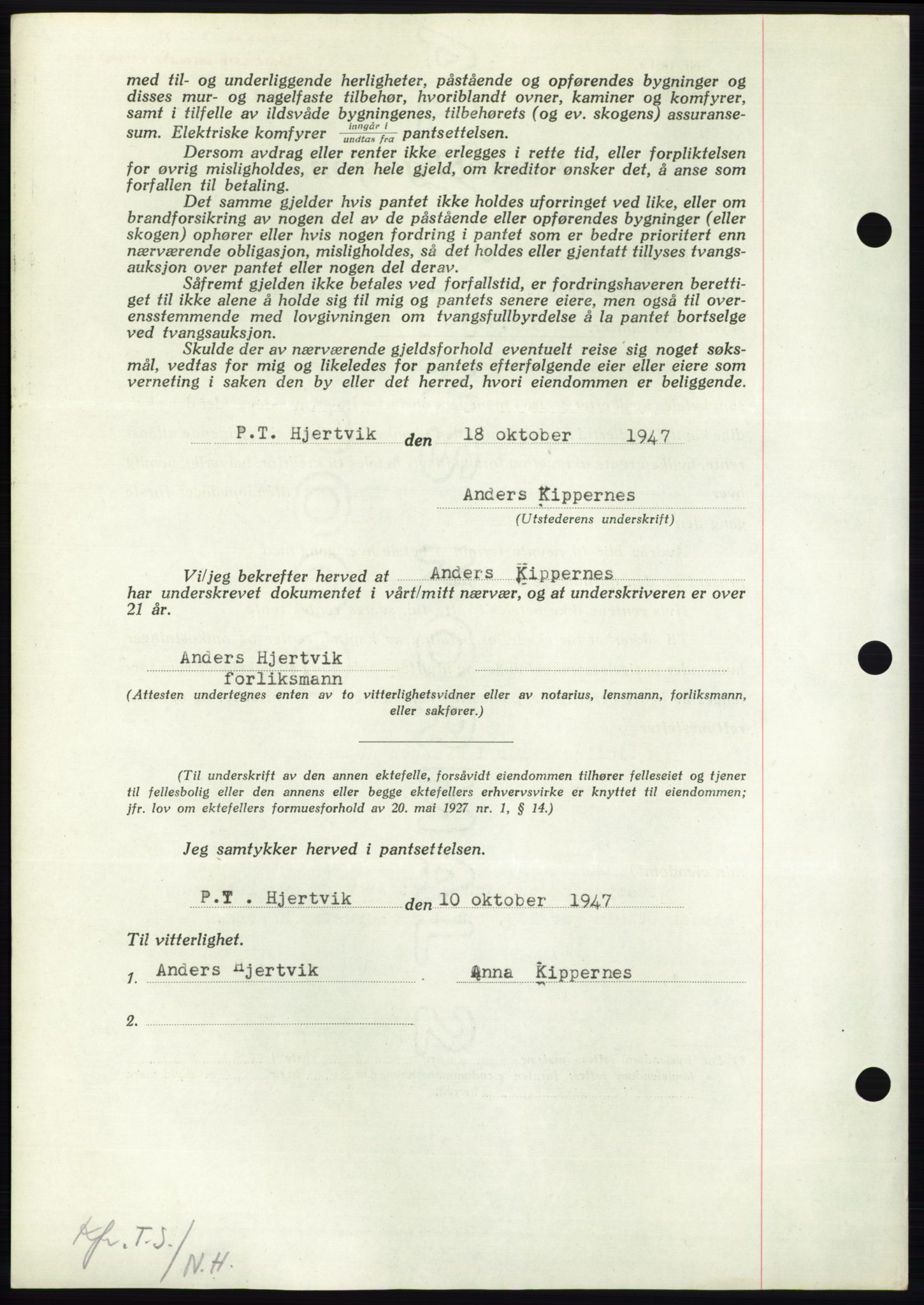 Nordmøre sorenskriveri, AV/SAT-A-4132/1/2/2Ca: Pantebok nr. B97, 1947-1948, Dagboknr: 2413/1947