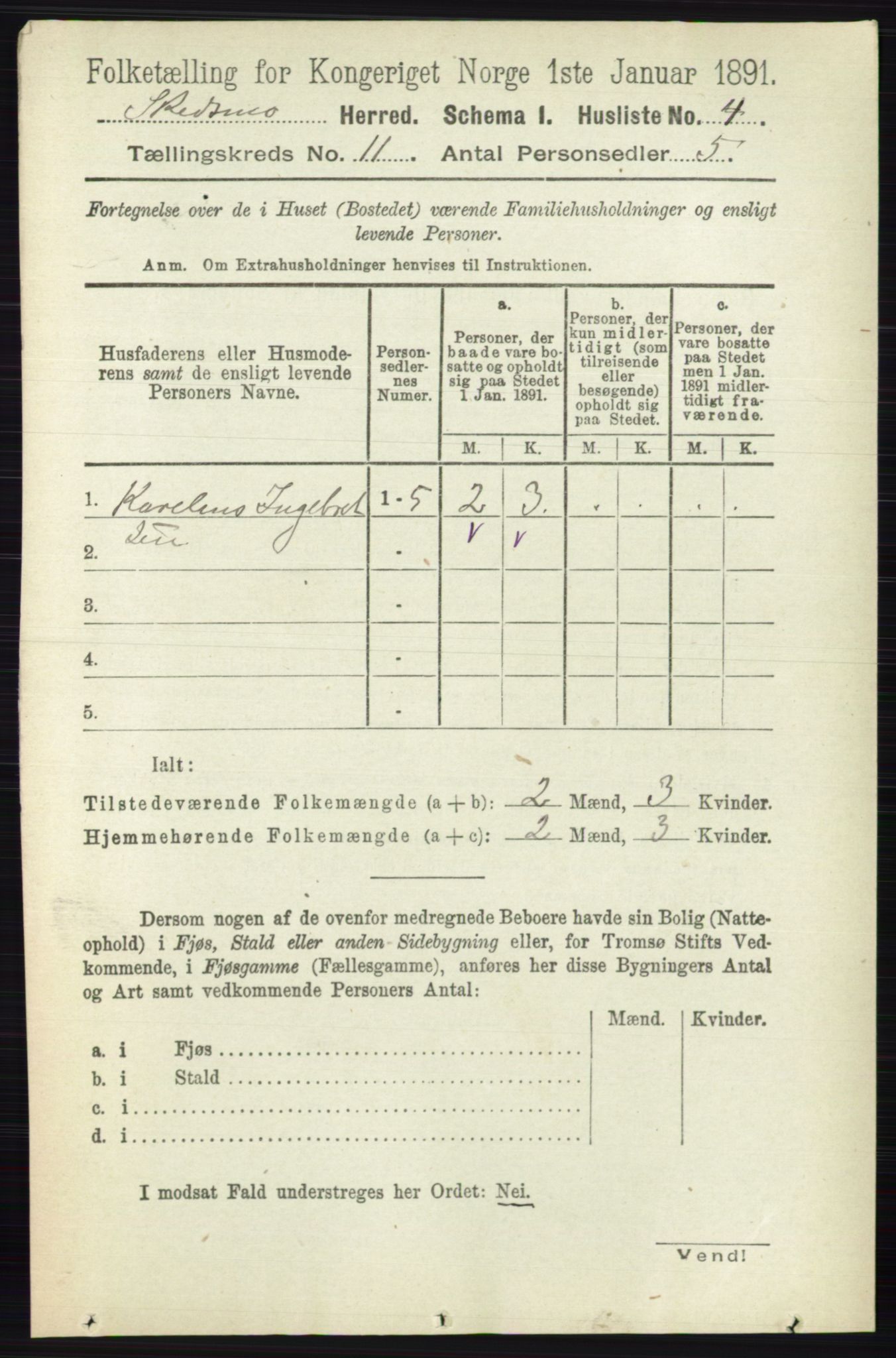 RA, Folketelling 1891 for 0231 Skedsmo herred, 1891, s. 6122