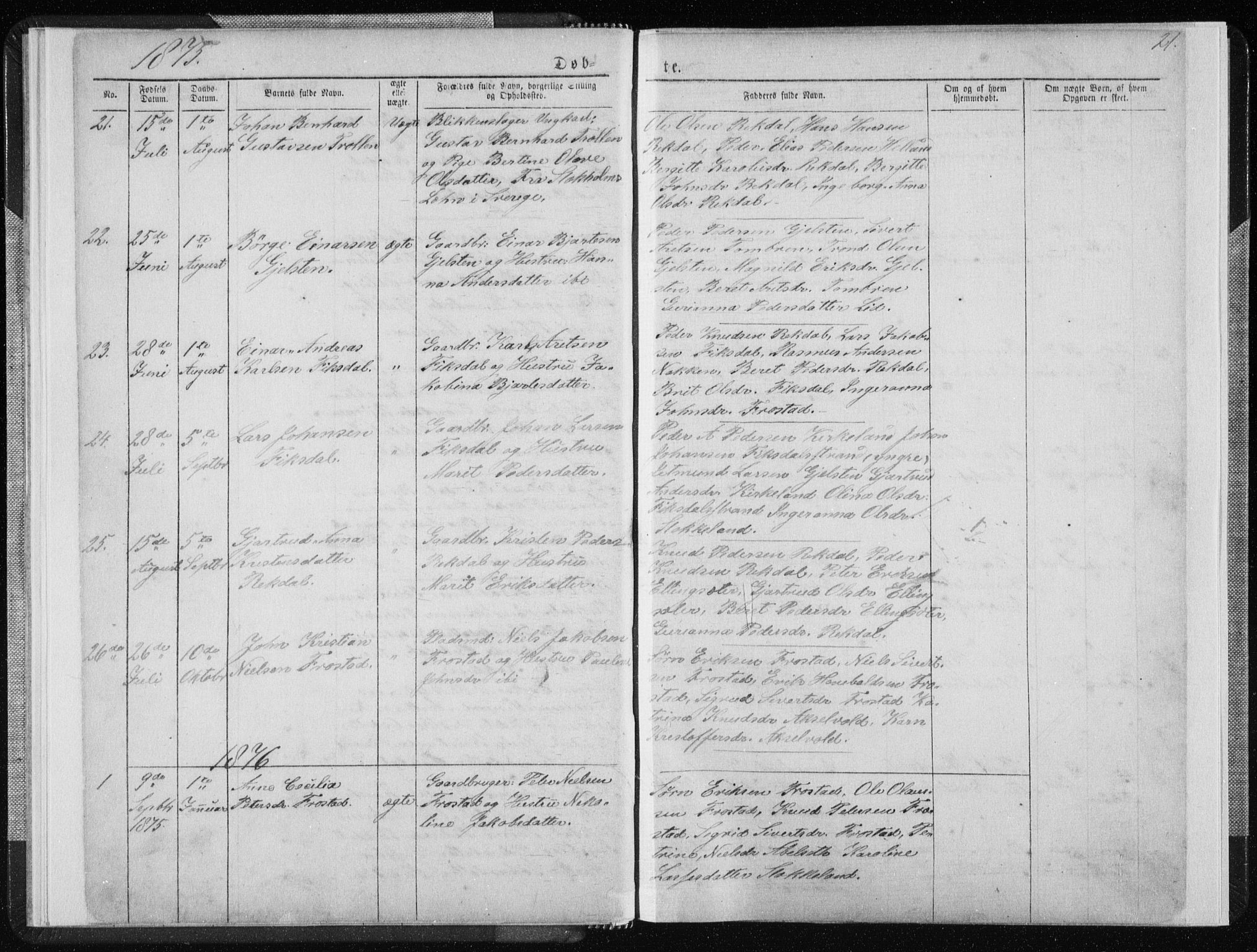 Ministerialprotokoller, klokkerbøker og fødselsregistre - Møre og Romsdal, SAT/A-1454/540/L0541: Klokkerbok nr. 540C01, 1867-1920, s. 21