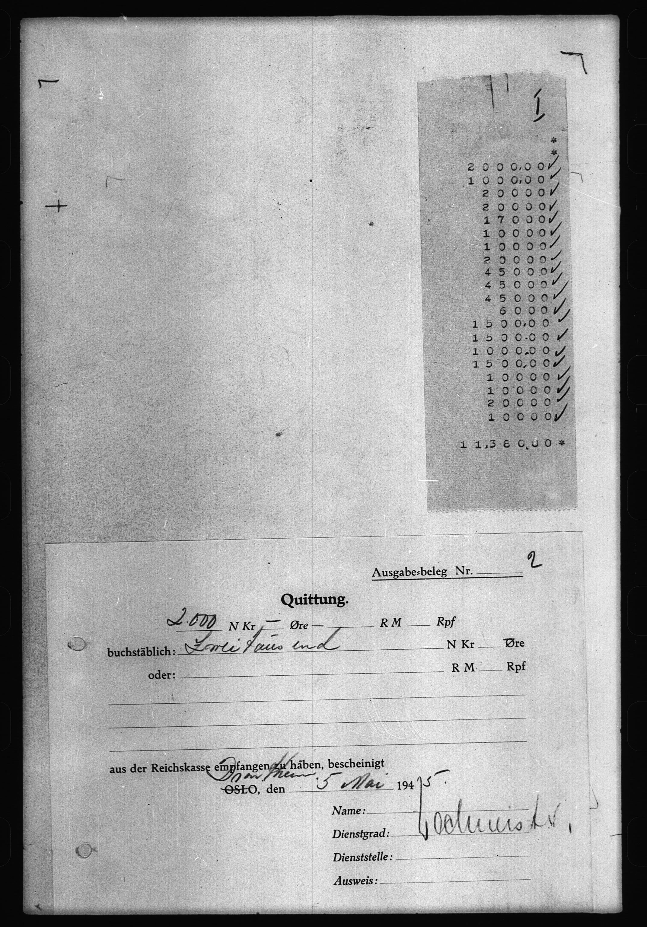 Documents Section, AV/RA-RAFA-2200/V/L0056: Film med LMDC Serial Numbers, 1940-1945, s. 326