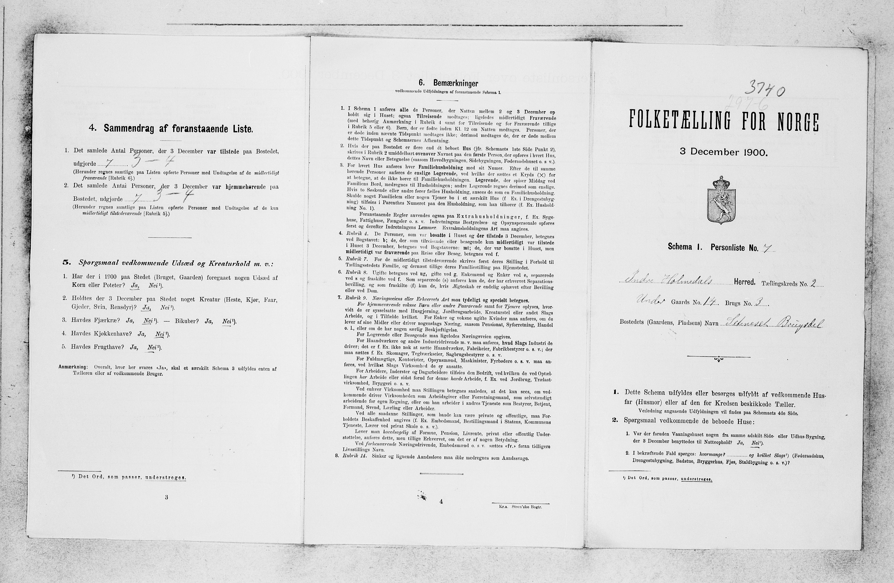 SAB, Folketelling 1900 for 1430 Indre Holmedal herred, 1900, s. 34