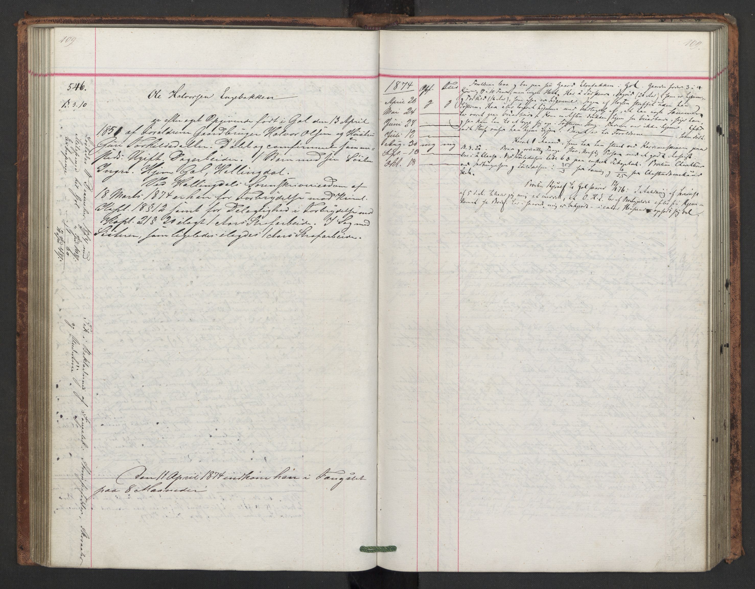 Botsfengslet, AV/RA-S-1539/D/Db/Dbb/L0015: 438e - 727e, 1873-1875, s. 109