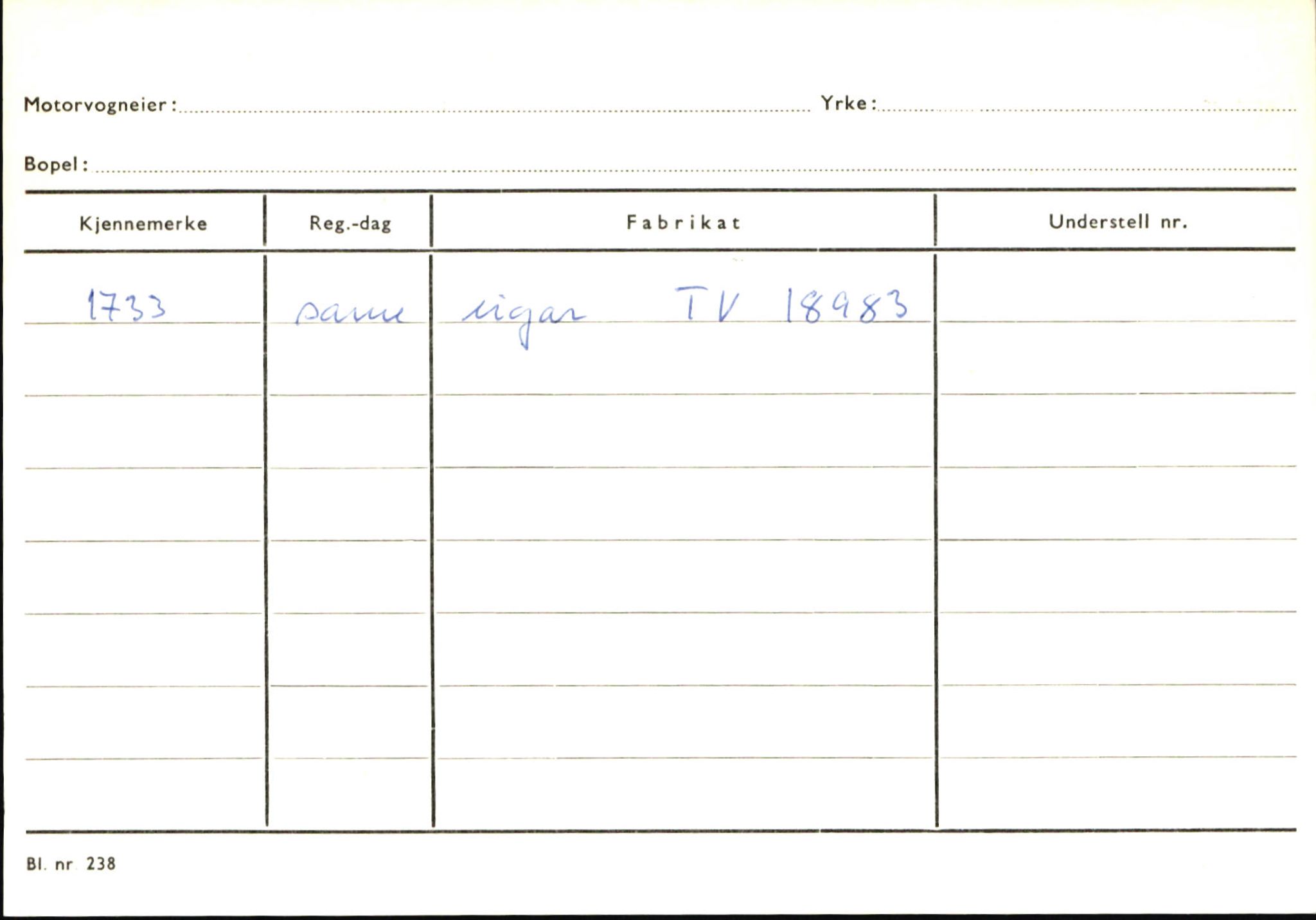 Statens vegvesen, Sogn og Fjordane vegkontor, SAB/A-5301/4/F/L0145: Registerkort Vågsøy S-Å. Årdal I-P, 1945-1975, s. 1628