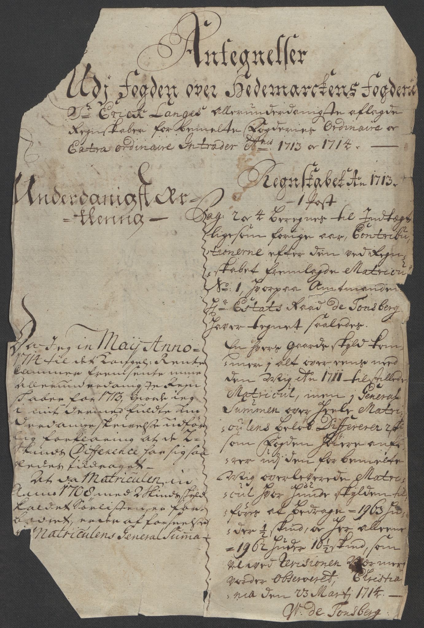 Rentekammeret inntil 1814, Reviderte regnskaper, Fogderegnskap, RA/EA-4092/R16/L1052: Fogderegnskap Hedmark, 1714, s. 72