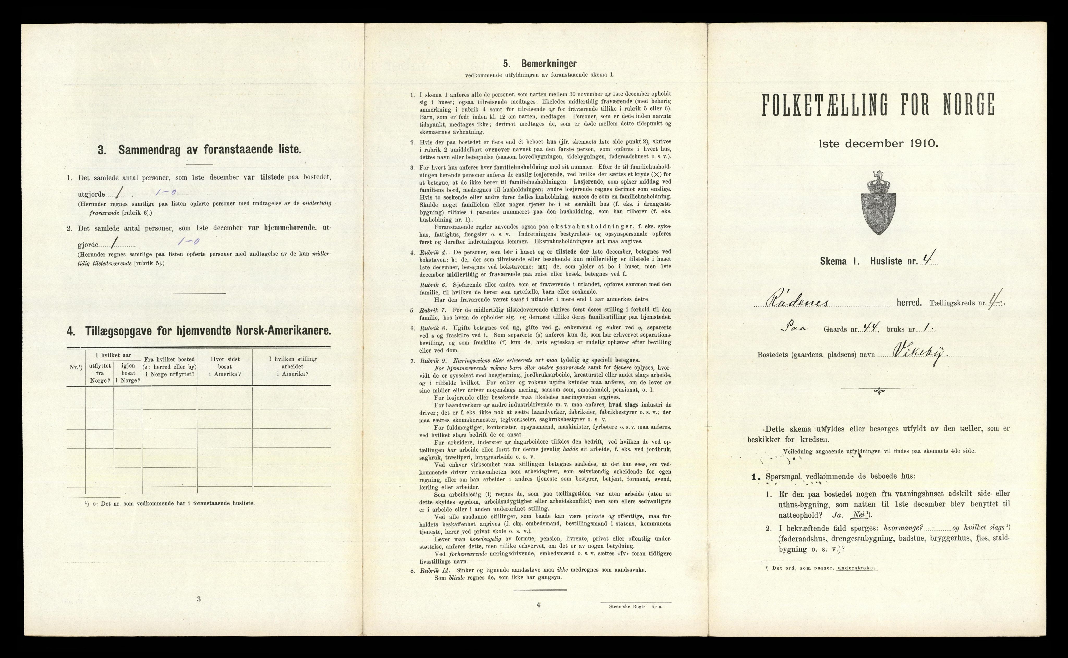 RA, Folketelling 1910 for 0120 Rødenes herred, 1910, s. 385