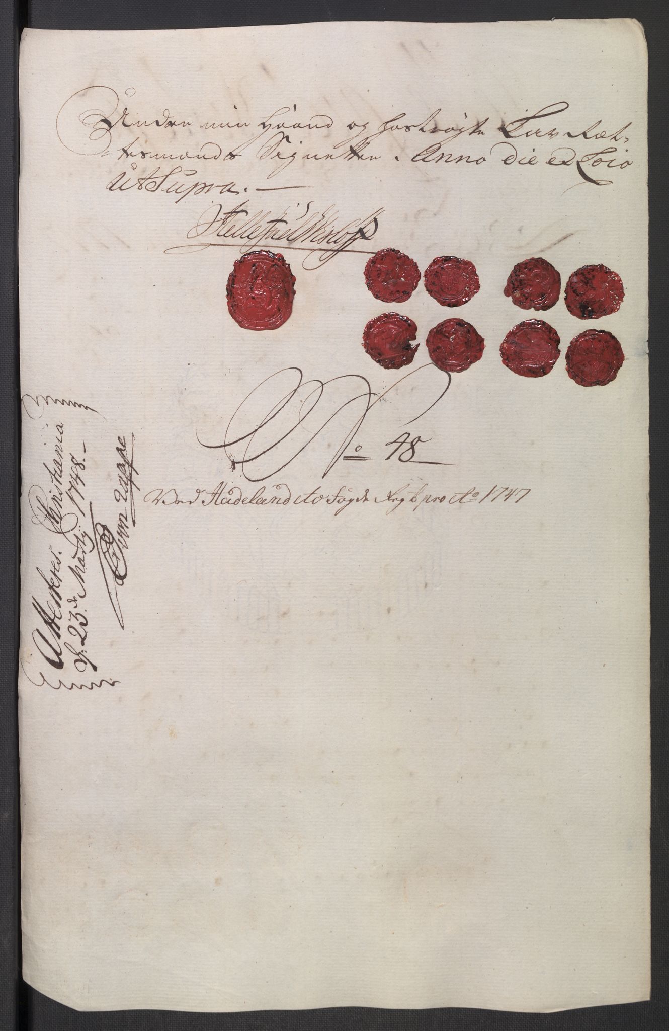 Rentekammeret inntil 1814, Reviderte regnskaper, Fogderegnskap, AV/RA-EA-4092/R18/L1346: Fogderegnskap Hadeland, Toten og Valdres, 1747-1748, s. 199
