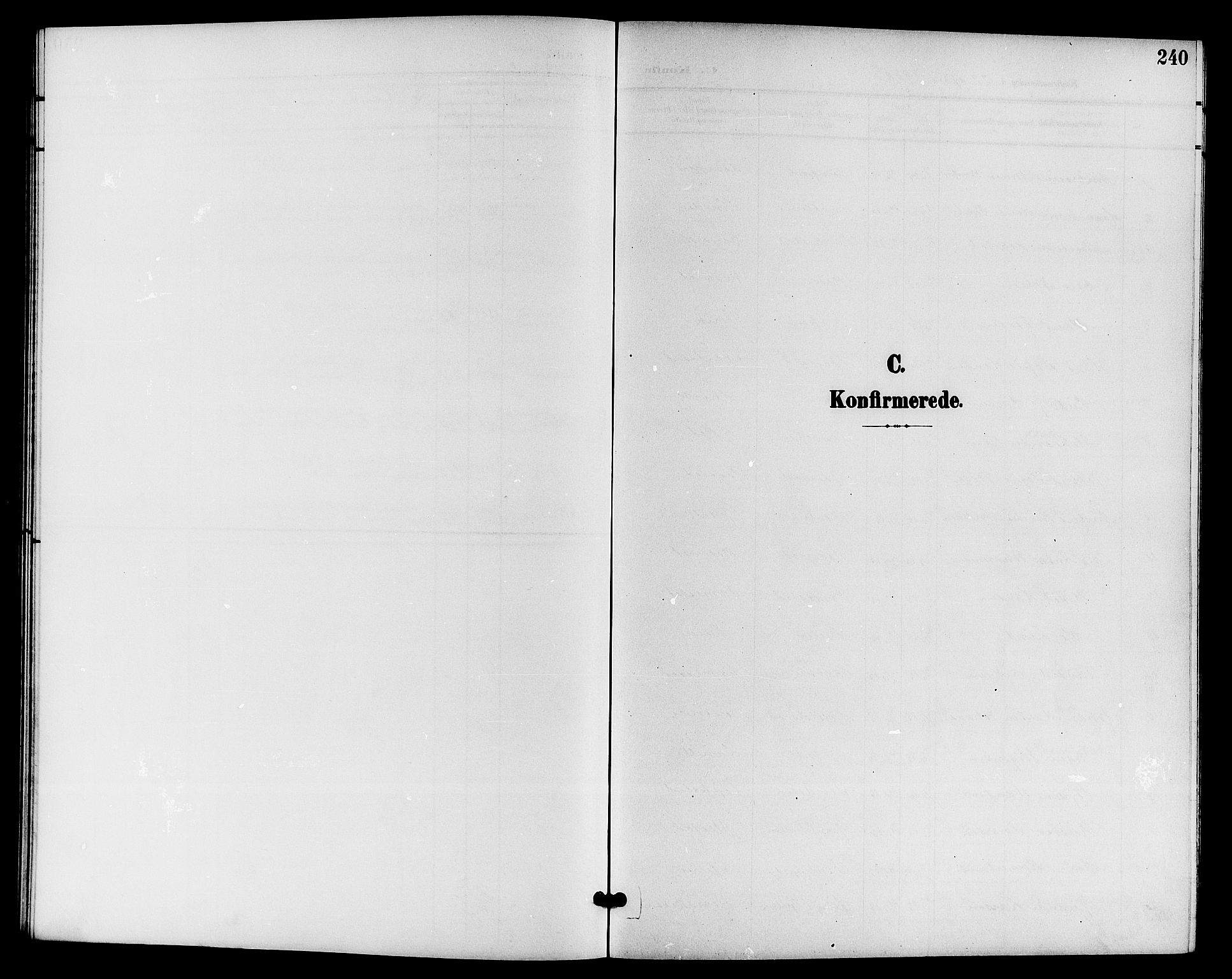 Sandar kirkebøker, SAKO/A-243/G/Ga/L0002: Klokkerbok nr. 2, 1900-1915, s. 240
